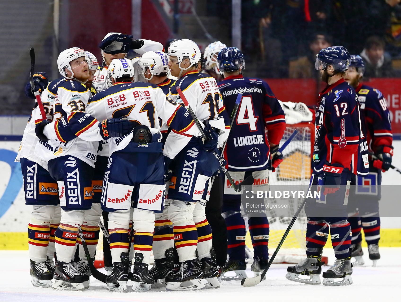 Djurgårdens spelare jubel