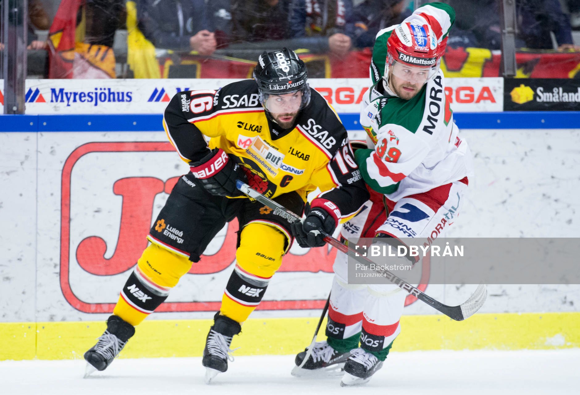 Luleås Niklas Olausson  och Moras Jacob Nilsson