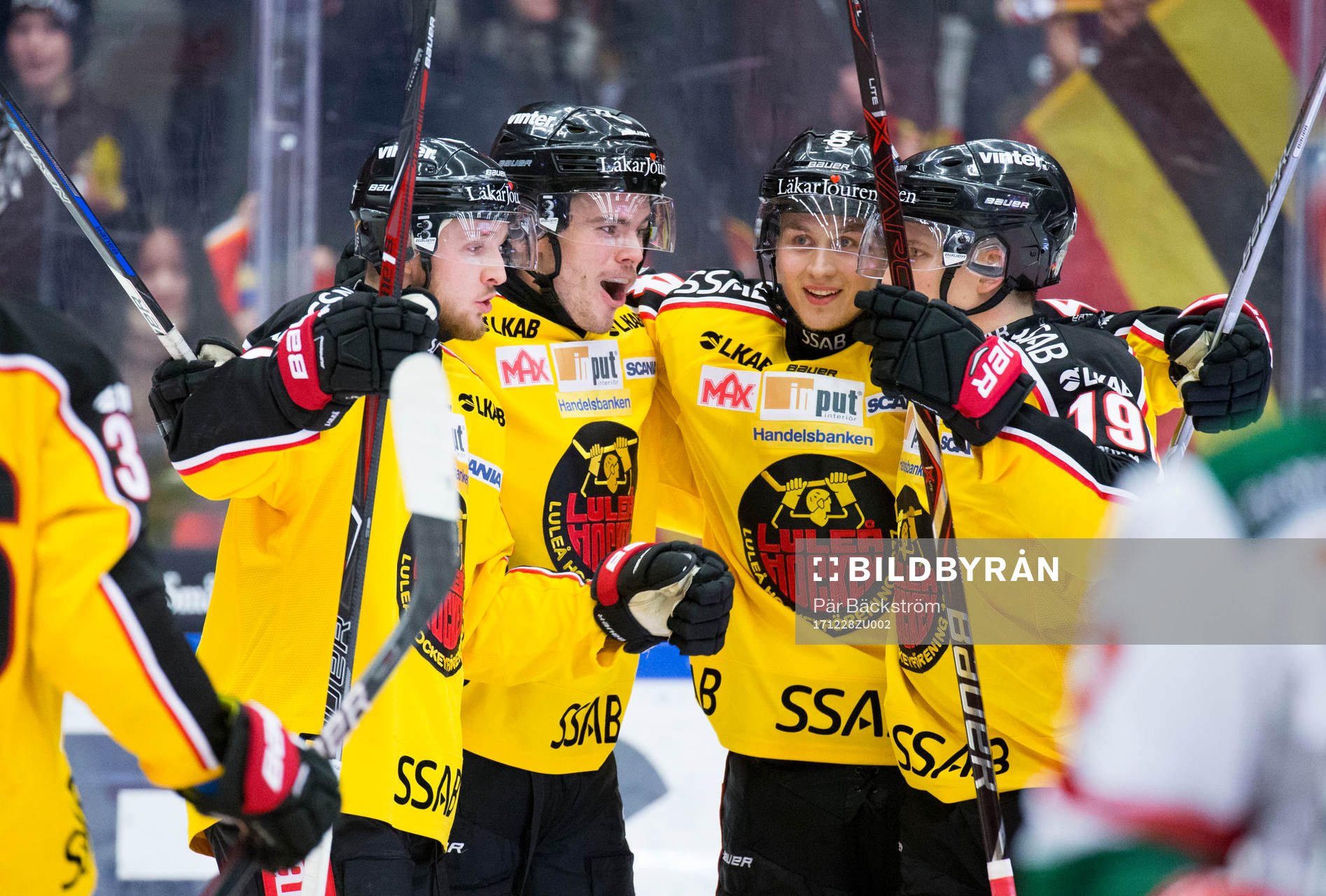 Luleås Robin Kovacs, Oscar Engsund, Jonas Berglund och