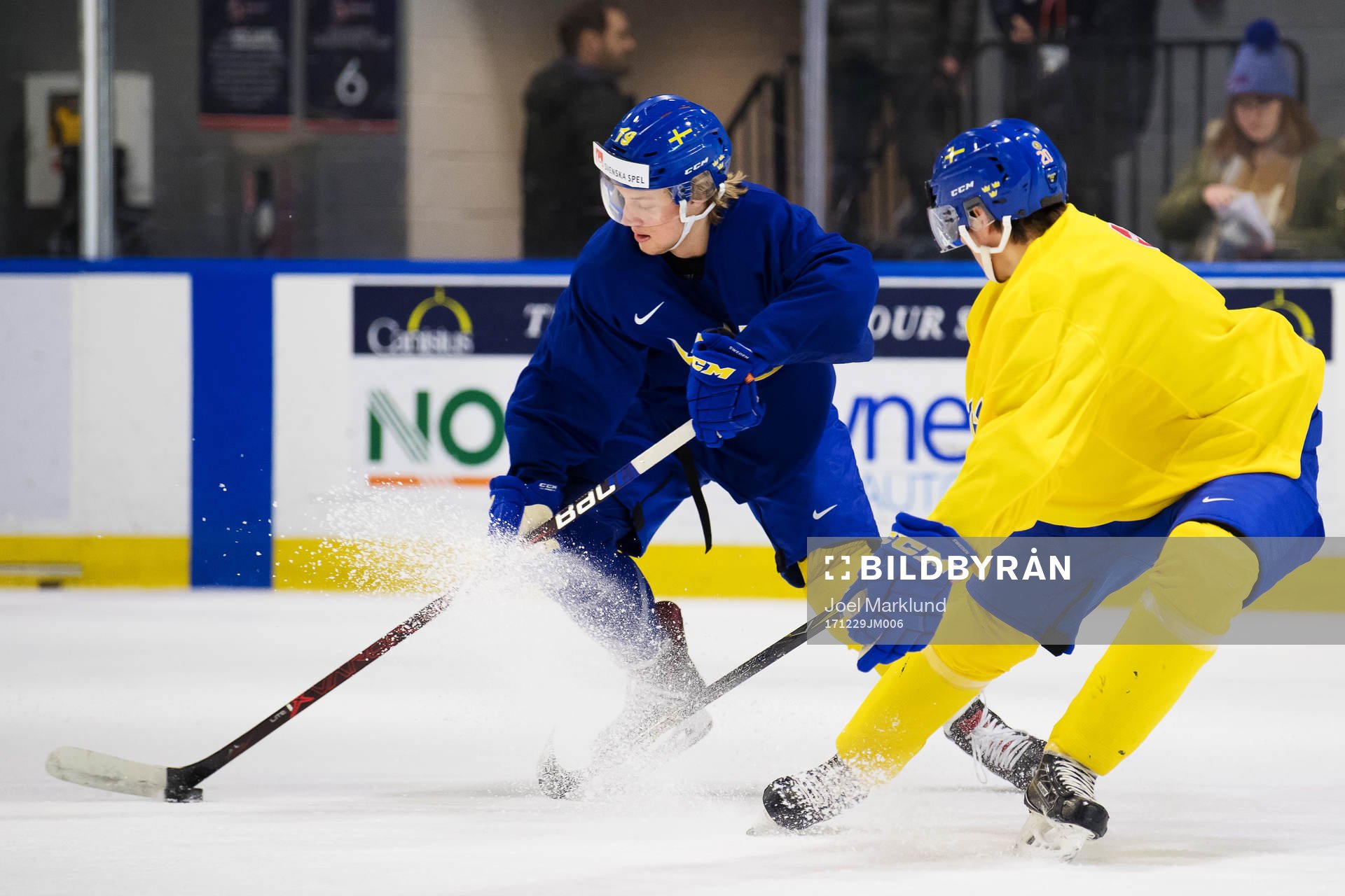 Alexander Nylander och Isac Lundeström på Sveriges
