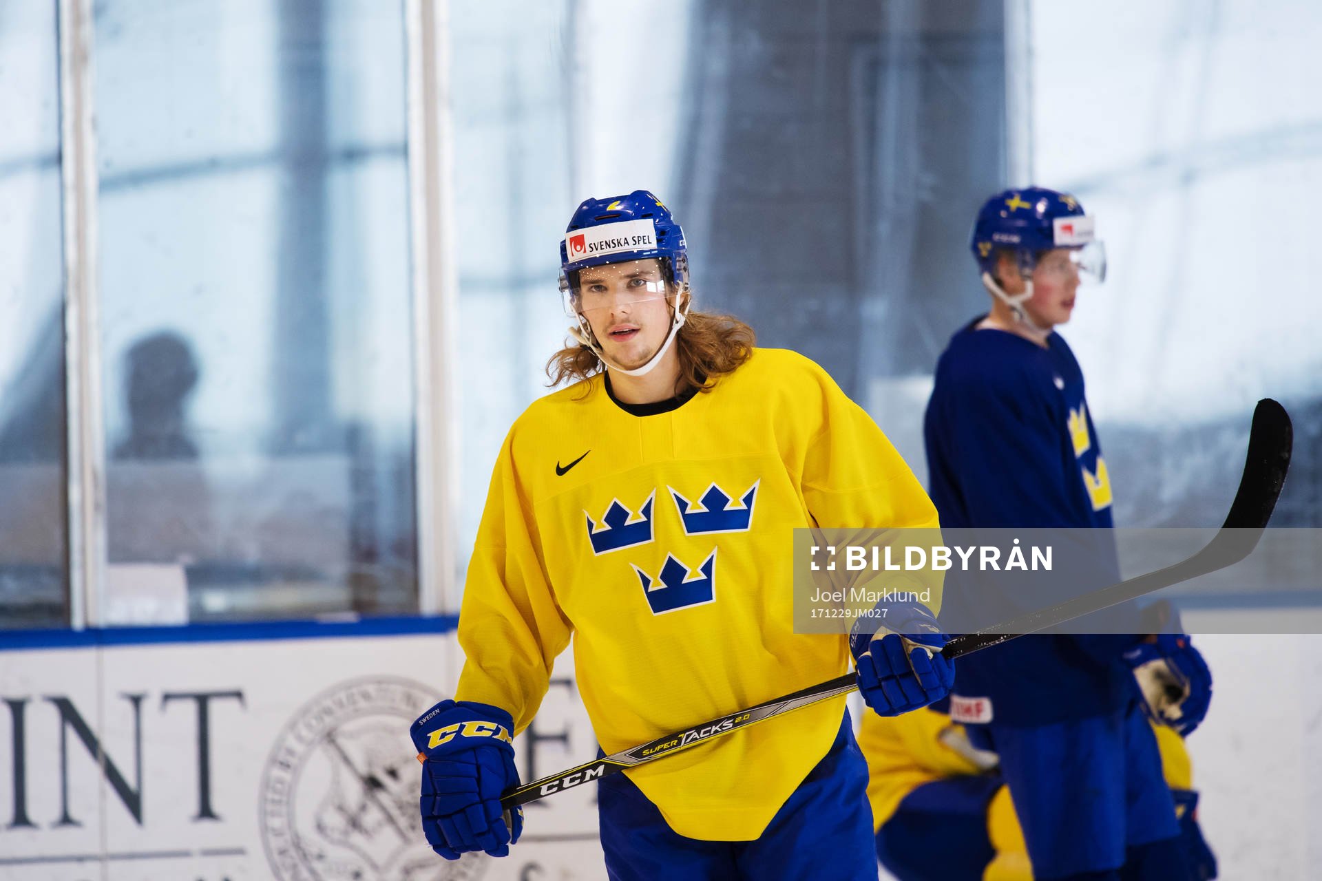 Axel Jonsson Fjällby på Sveriges träning