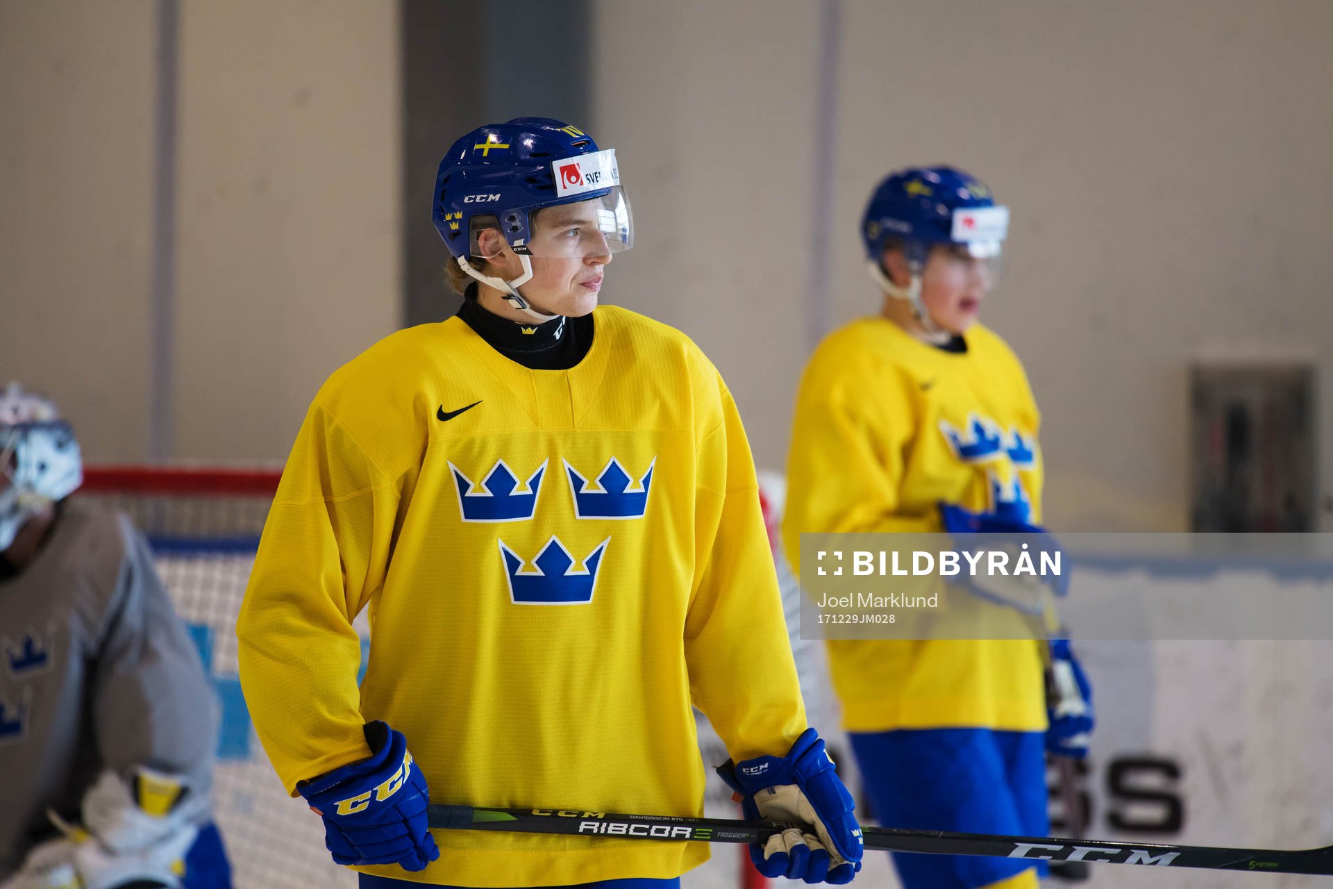 Marcus Davidsson på Sveriges träning