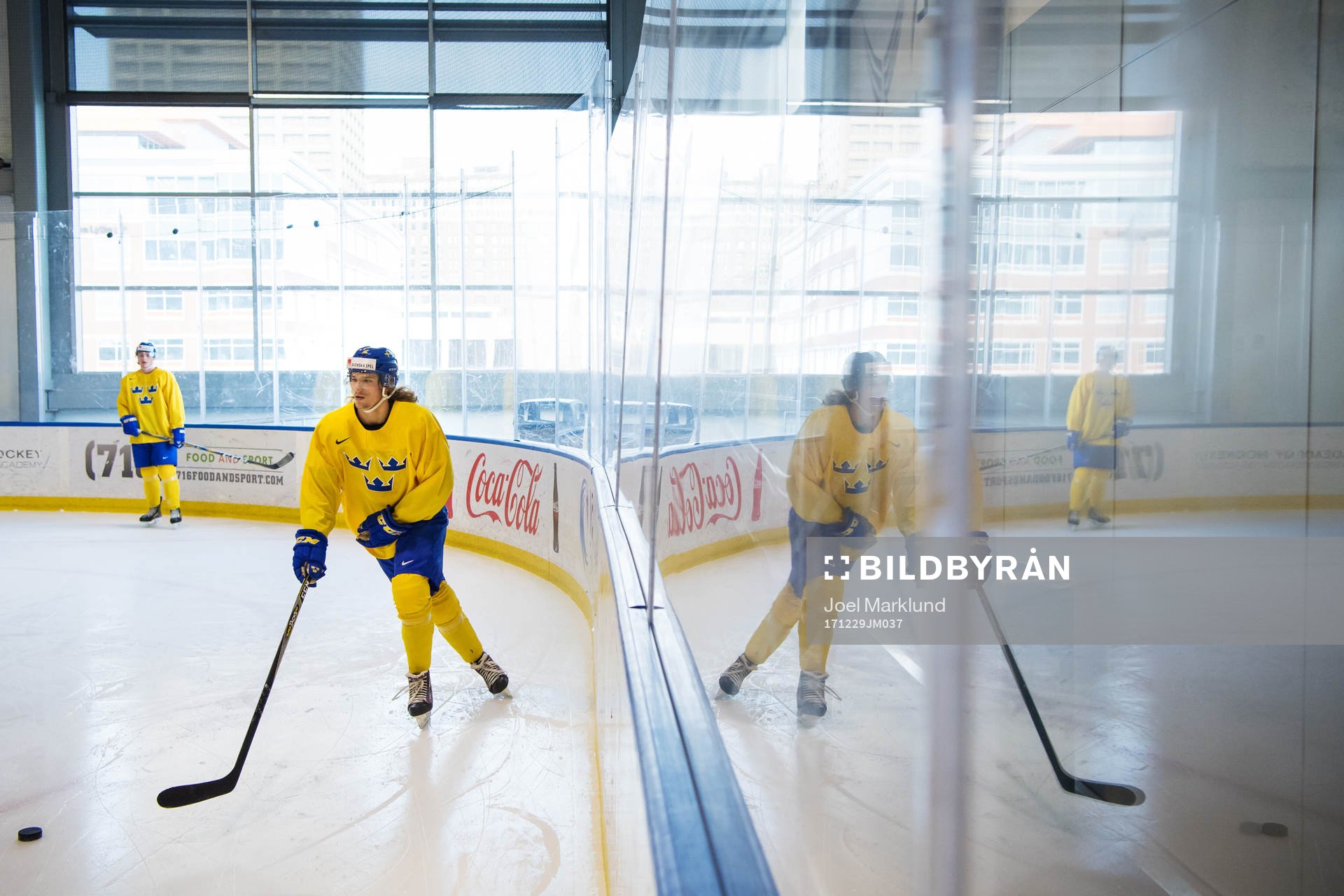 Axel Jonsson Fjällby på Sveriges träning