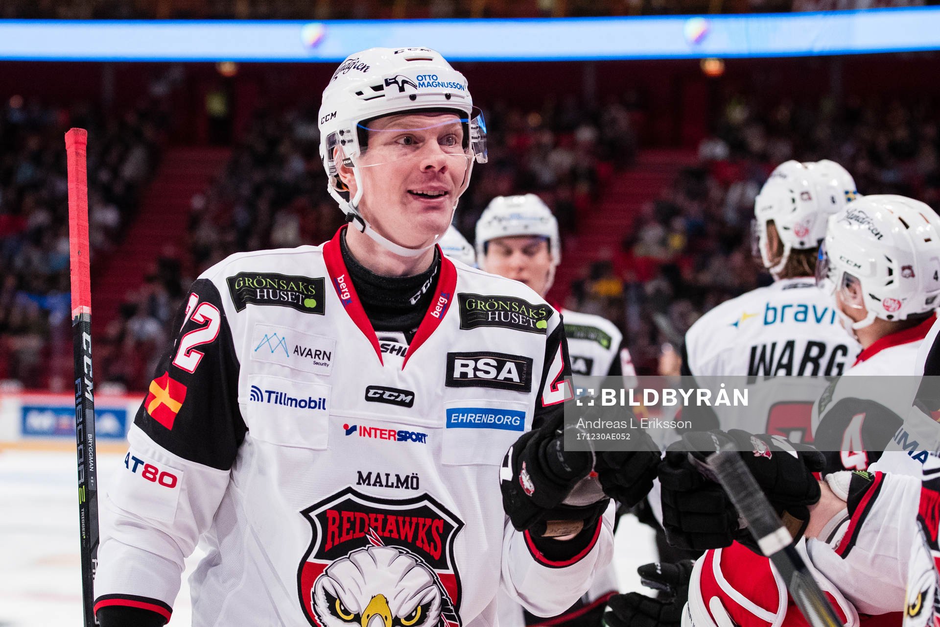 Malmö Redhawks Lars Bryggman jublar