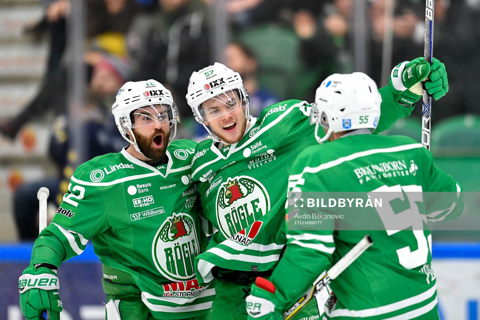 Rögles Jack Connolly och Ben Youds jublar med Lucas