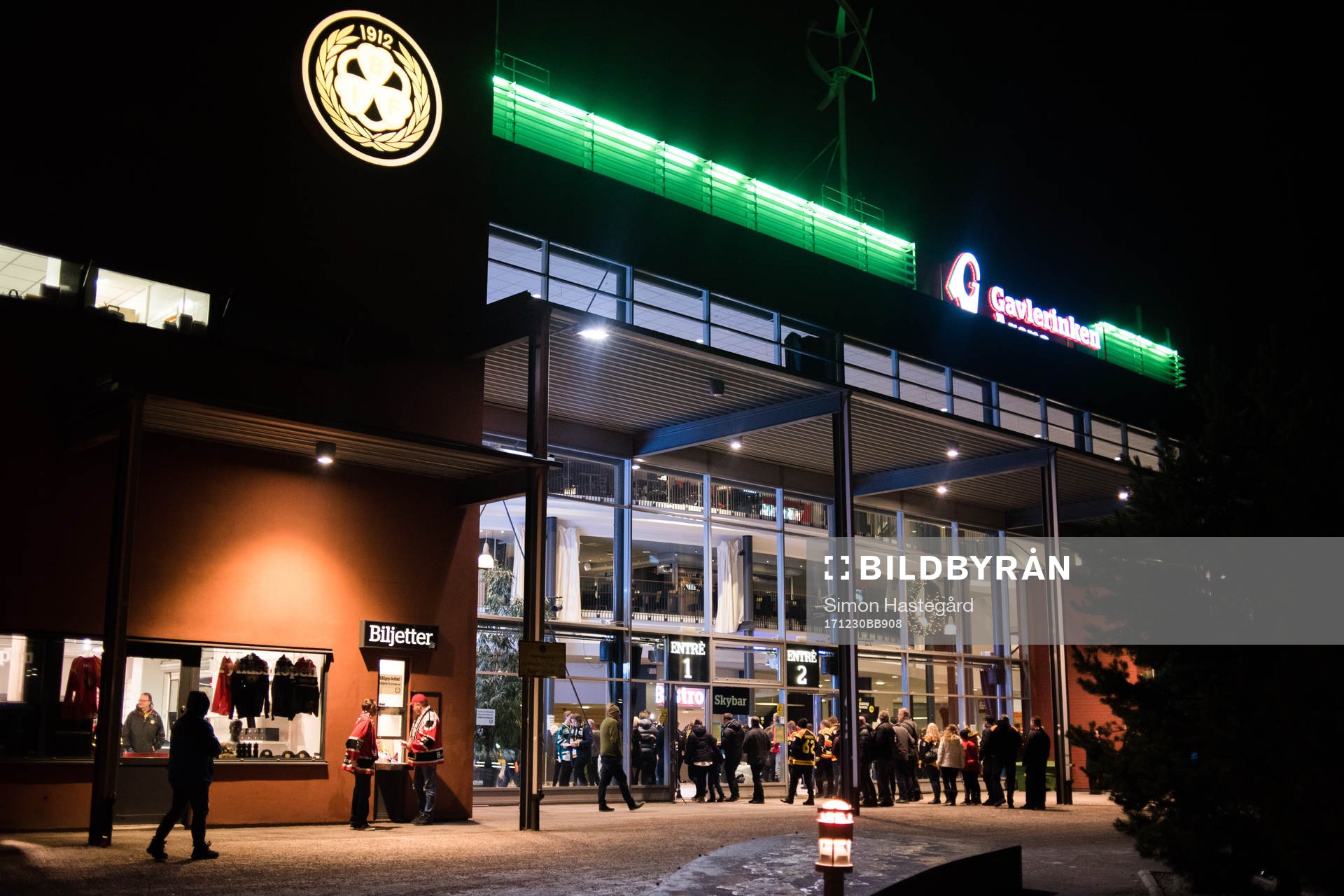 Gavlerinken Arena före ishockeymatchen i SHL mellan