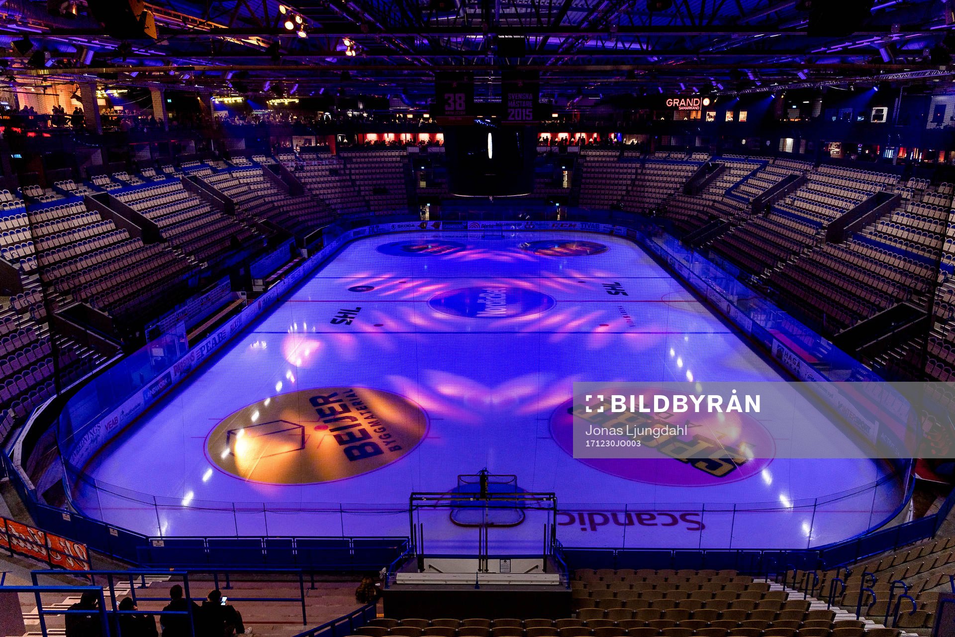 Generell interiör vy från Vida arena före