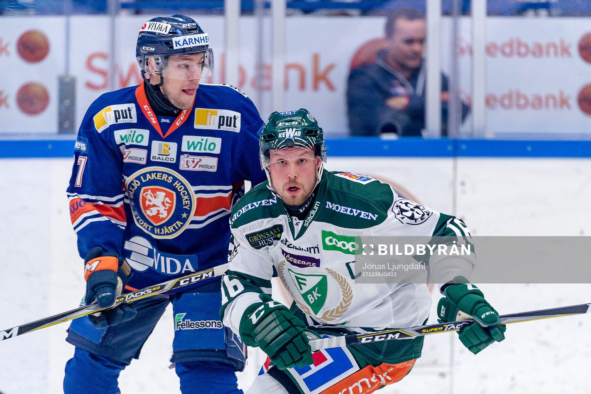 Växjös Robert Rosén och Färjestads Alexander Johansson