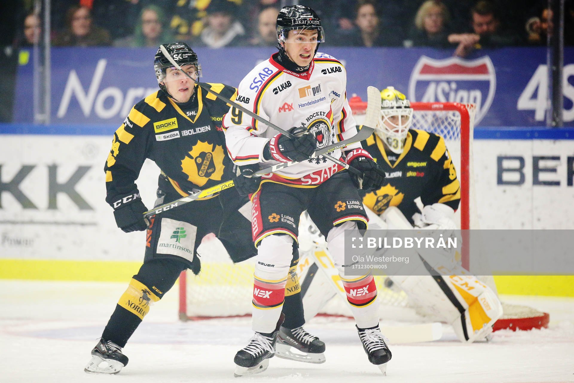 Skellefteås Andreas Wingerli och Luleås Johan Forsberg