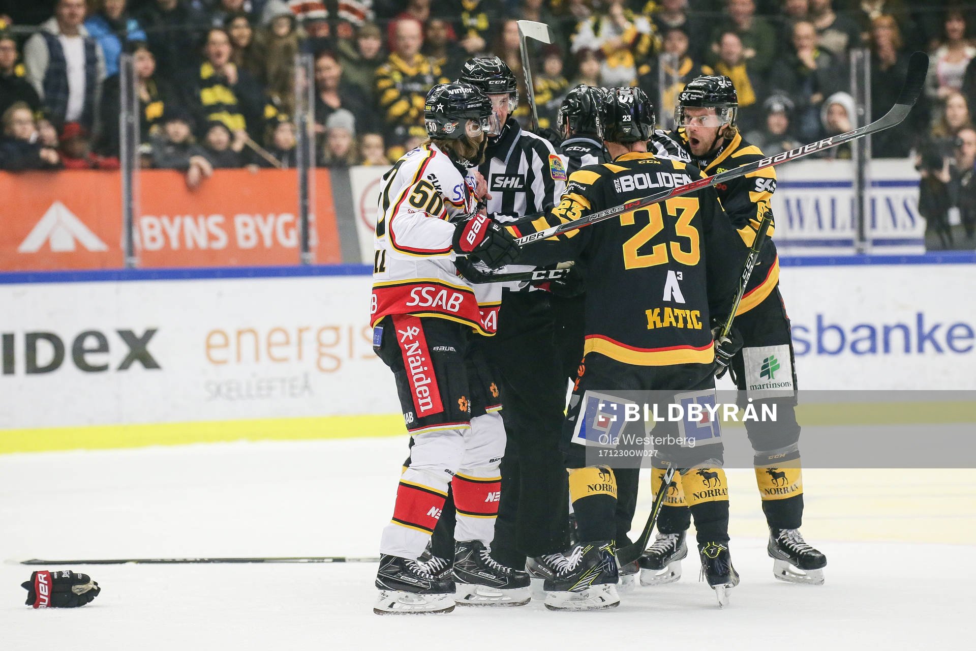 Skellefteås Mark Katic och Michael Kostka