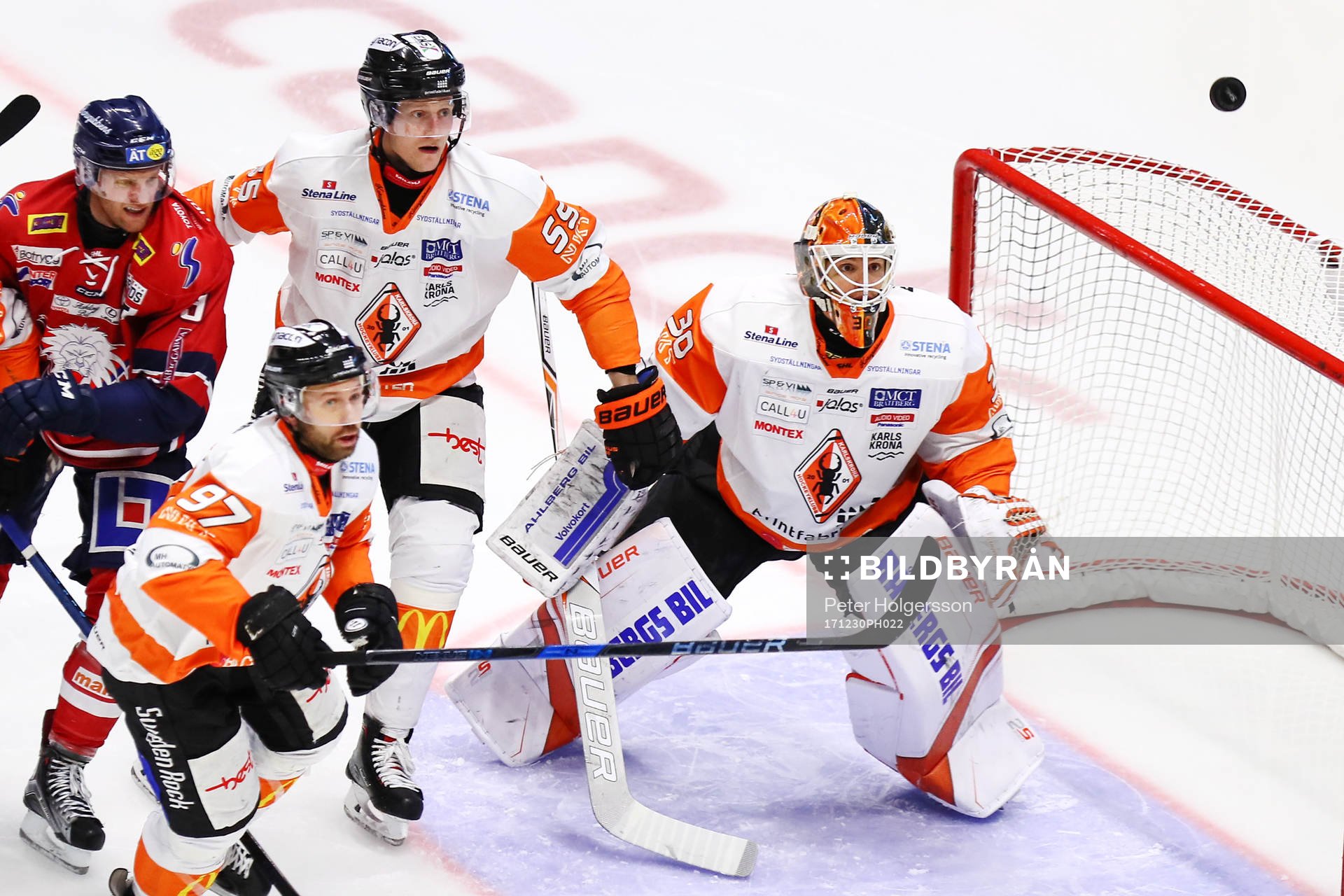 Karlskronas Per Ledin, David Printz och målvakt Henrik