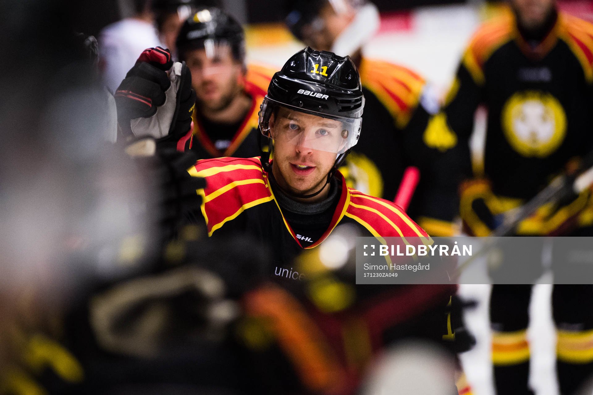 Brynäs Kevin Clark jublar