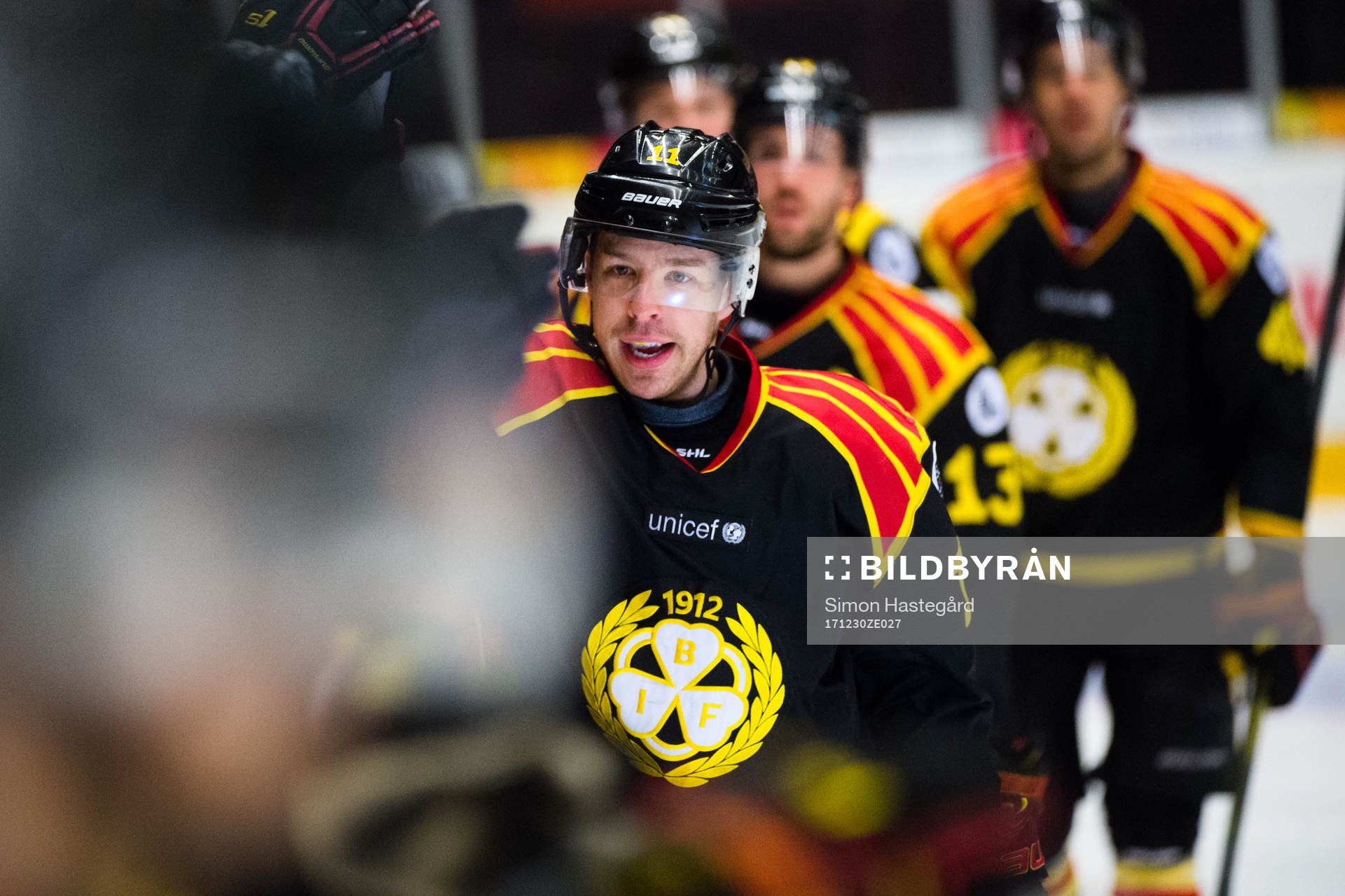 Brynäs Kevin Clark jublar