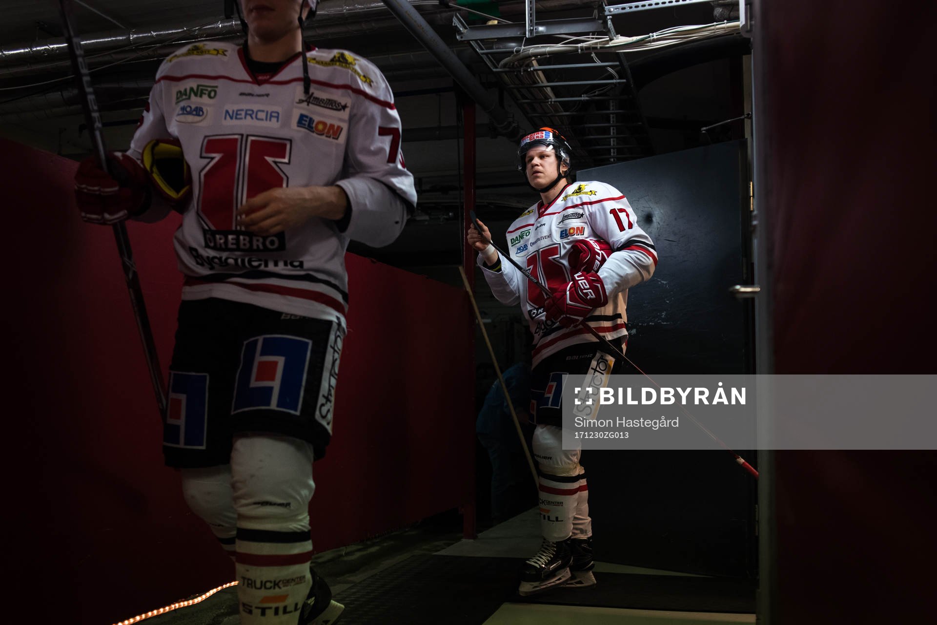 Örebros Daniel Viksten före ishockeymatchen i SHL mellan