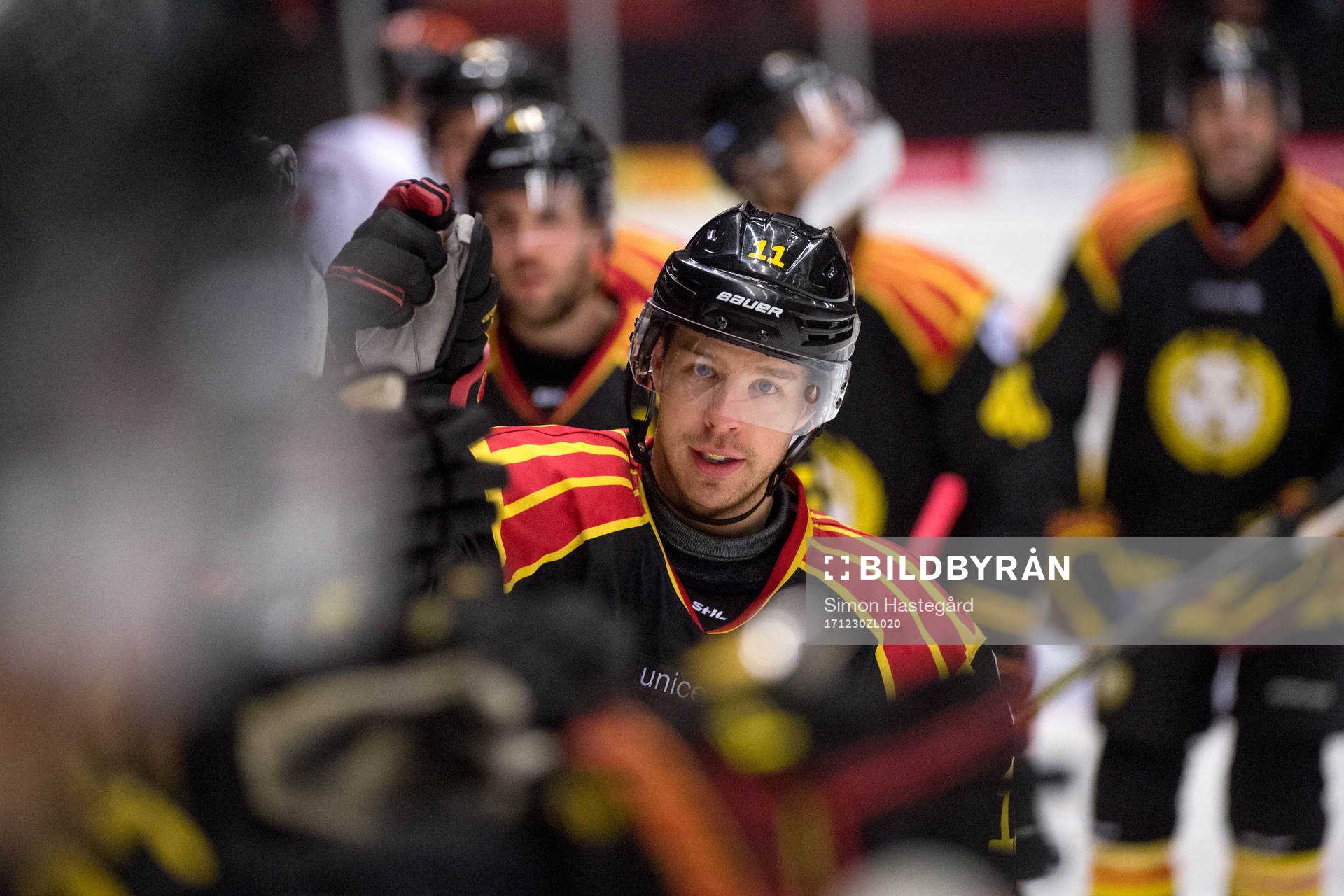 Brynäs Kevin Clark jublar