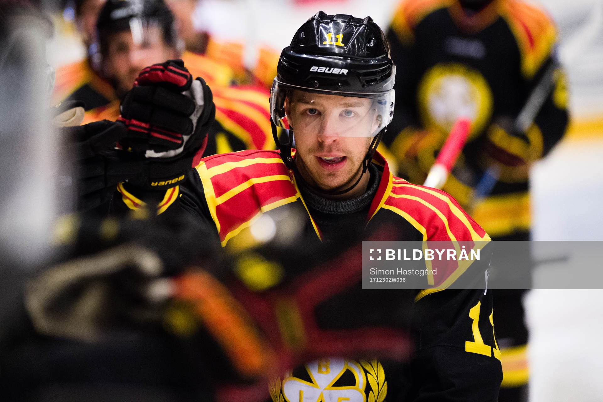 Brynäs Kevin Clark jublar