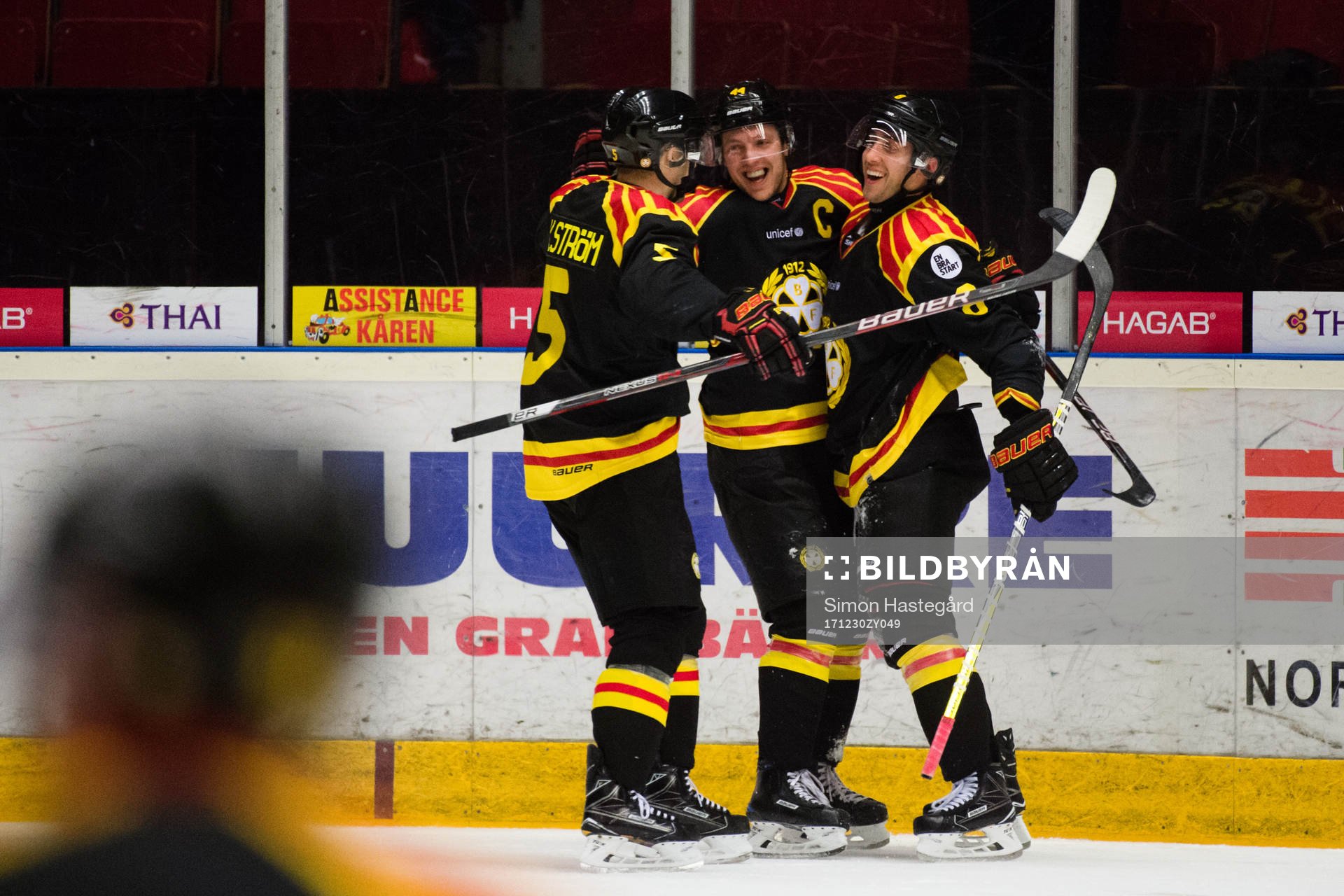 Brynäs Lukas Kilström , Jacob Blomqvist och Aaron