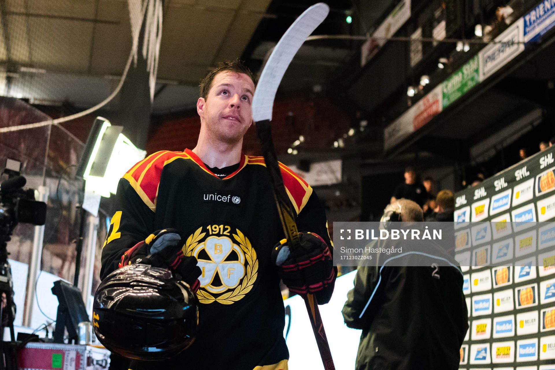Brynäs Kevin Clark jublar