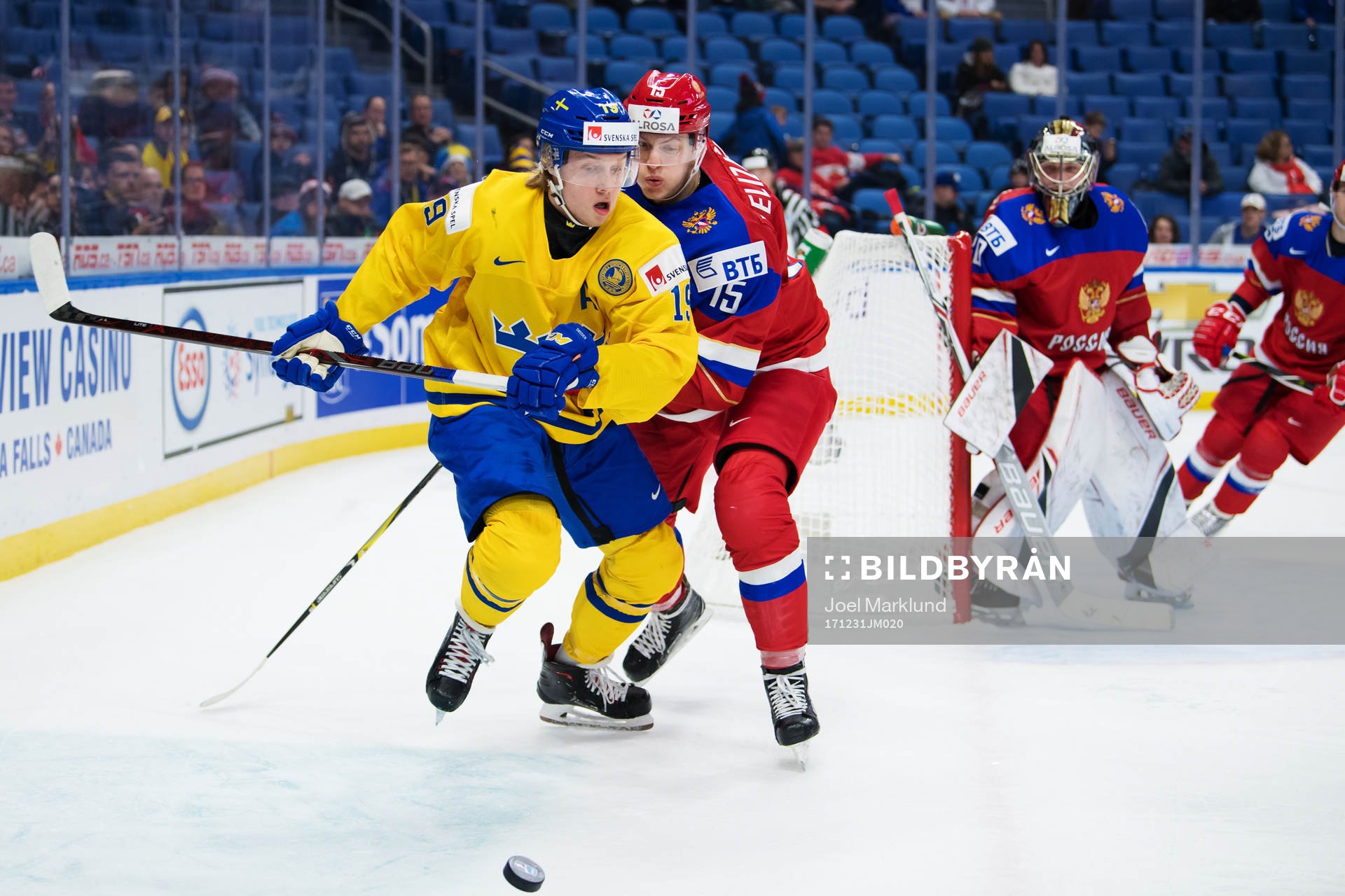 Sveriges Alexander Nylander och Rysslands Anatoli Yelizarov