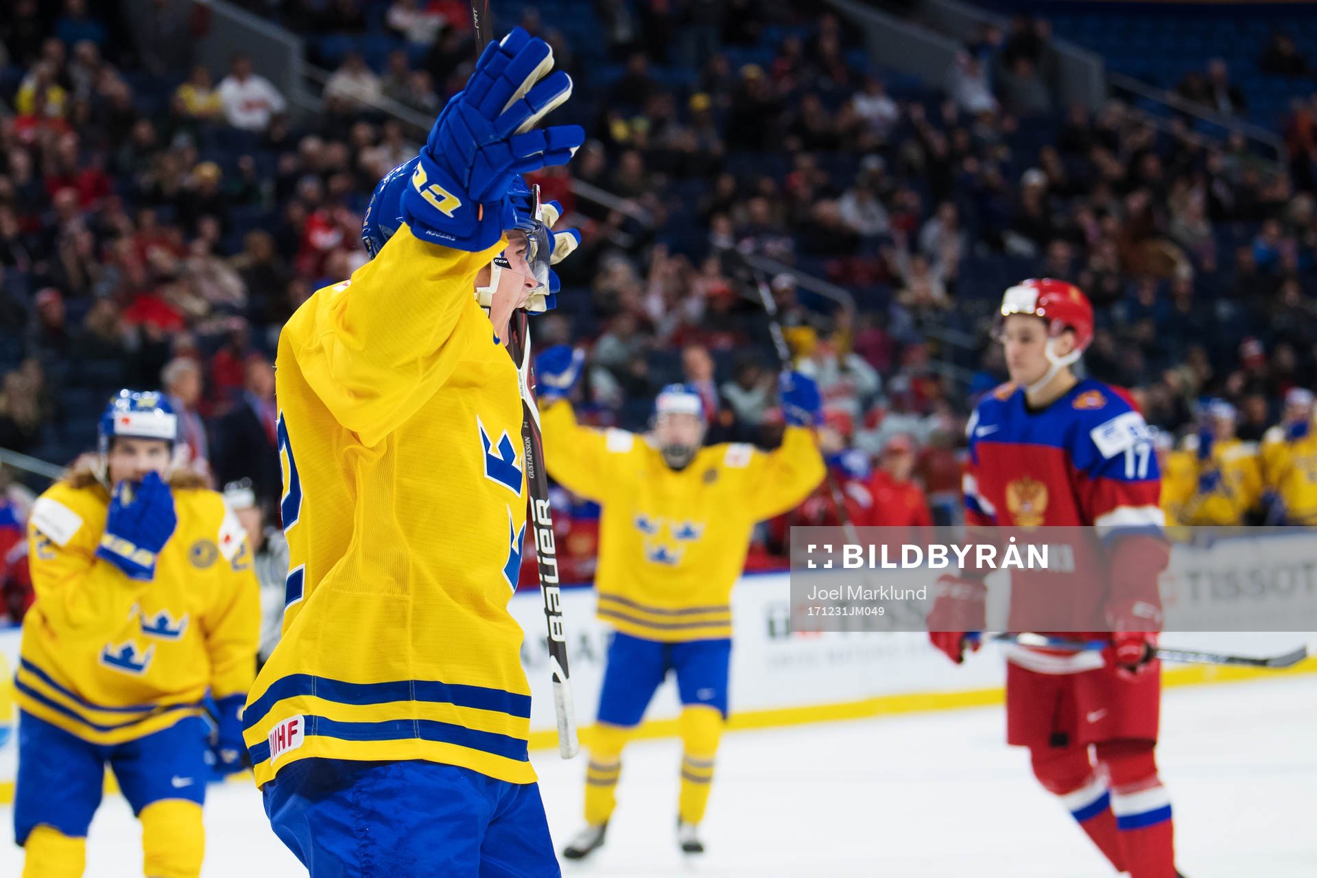 Sveriges Glenn Gustafsson jublar