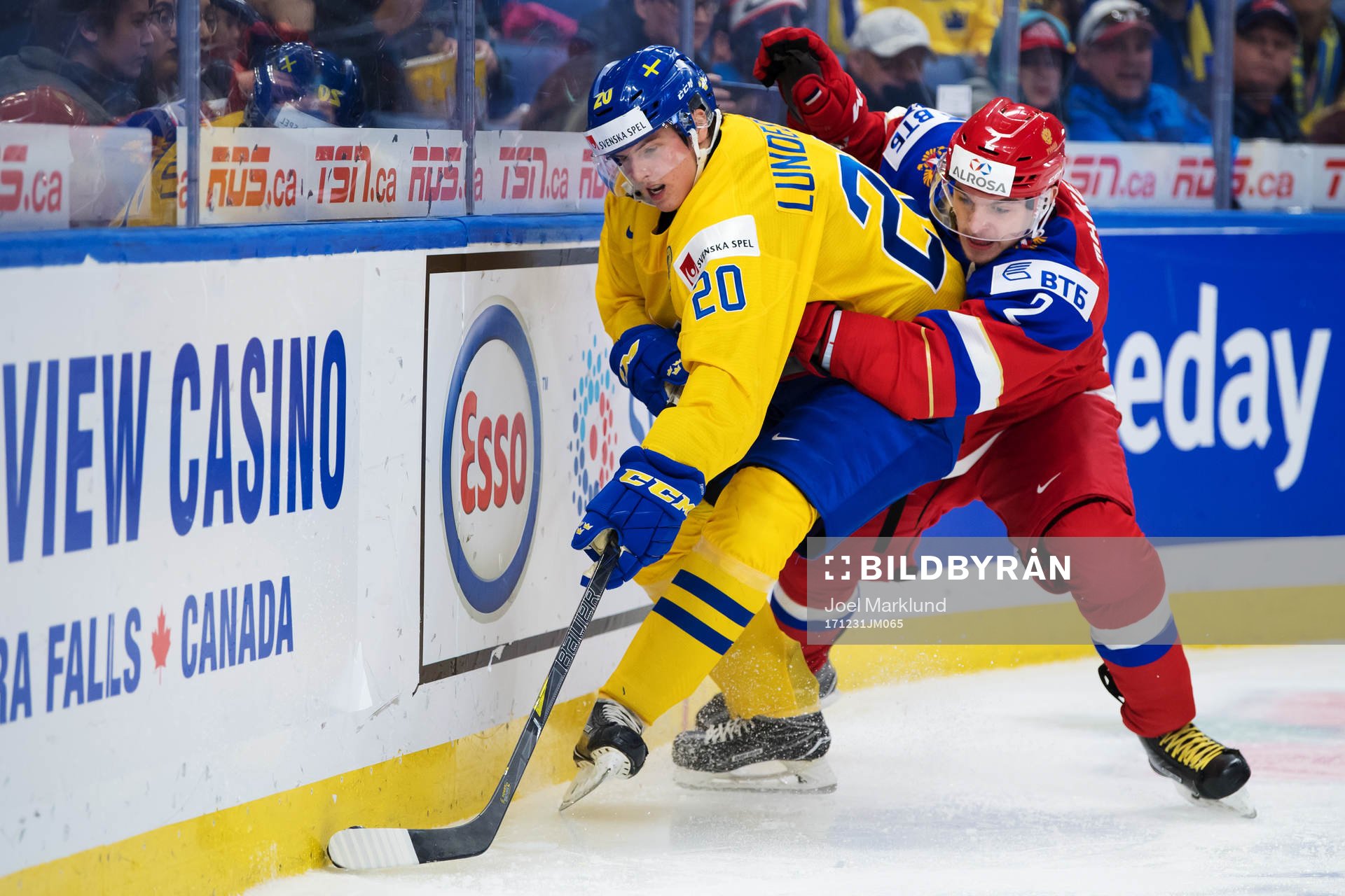 Sveriges Isac Lundeström och Rysslands Nikita Makeyev