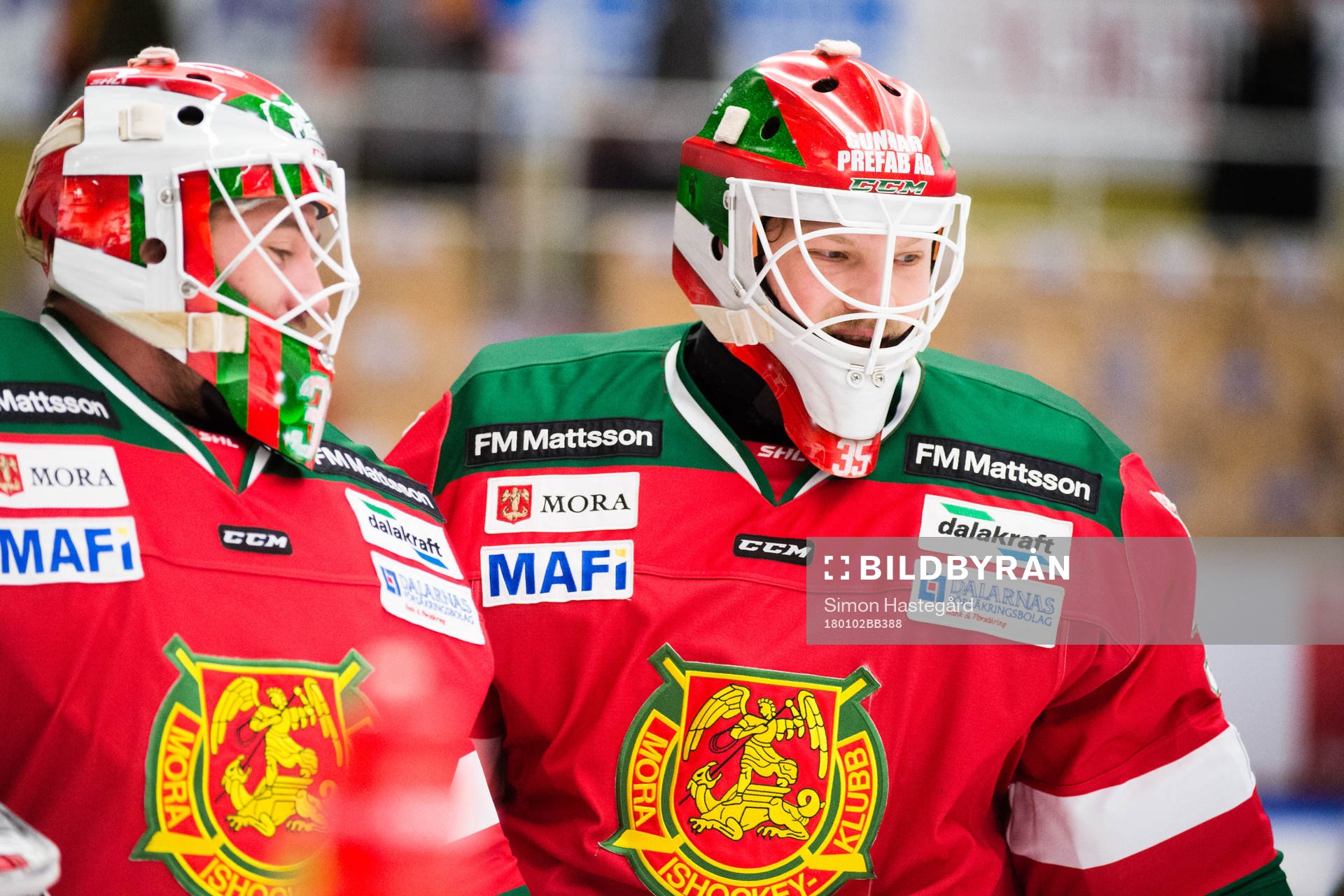Moras målvakt Mattias Pettersson och målvakt Christian