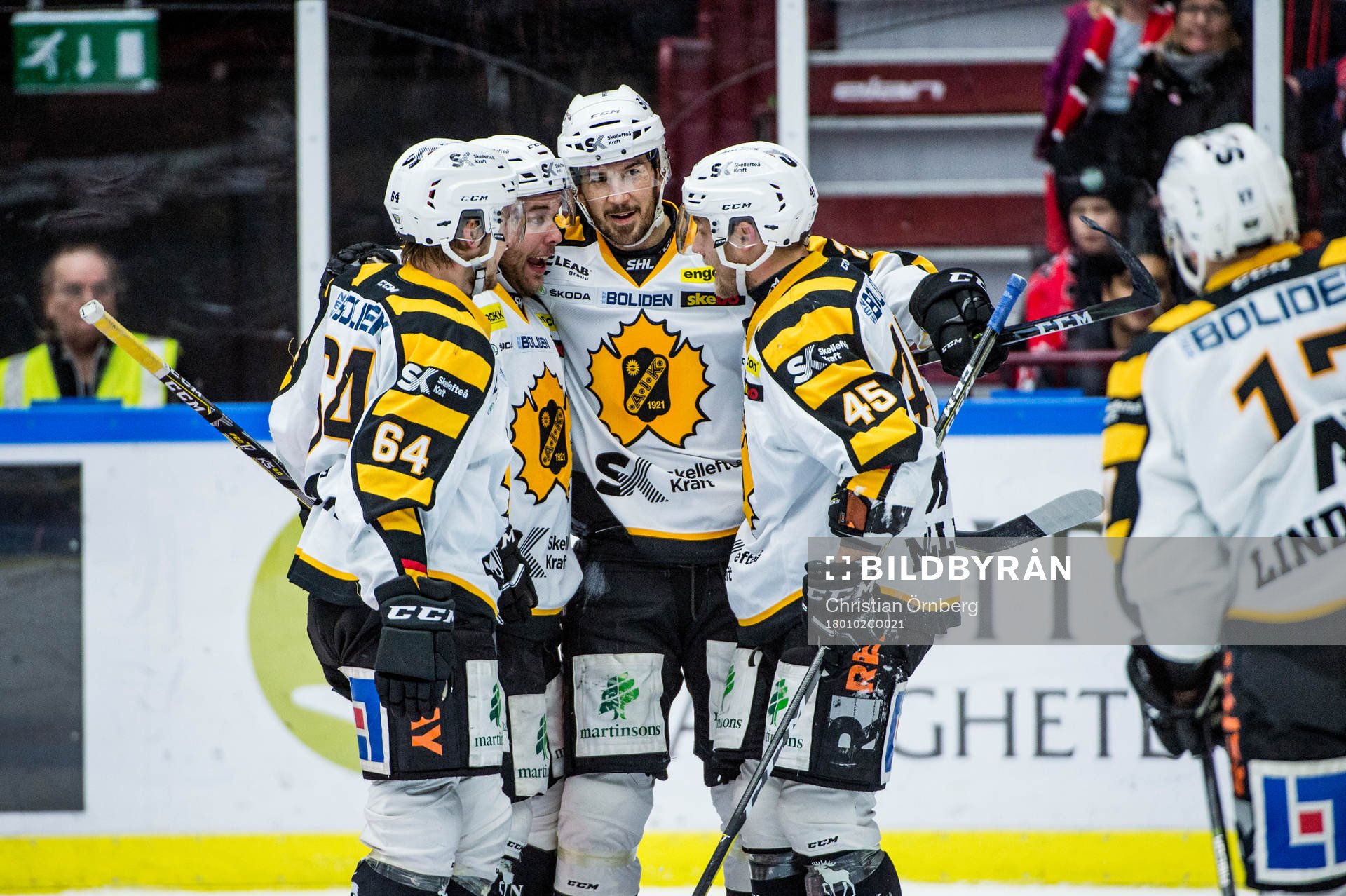 Skellefteås Jonathan Pudas, Mark Katic, Jimmie Ericsson