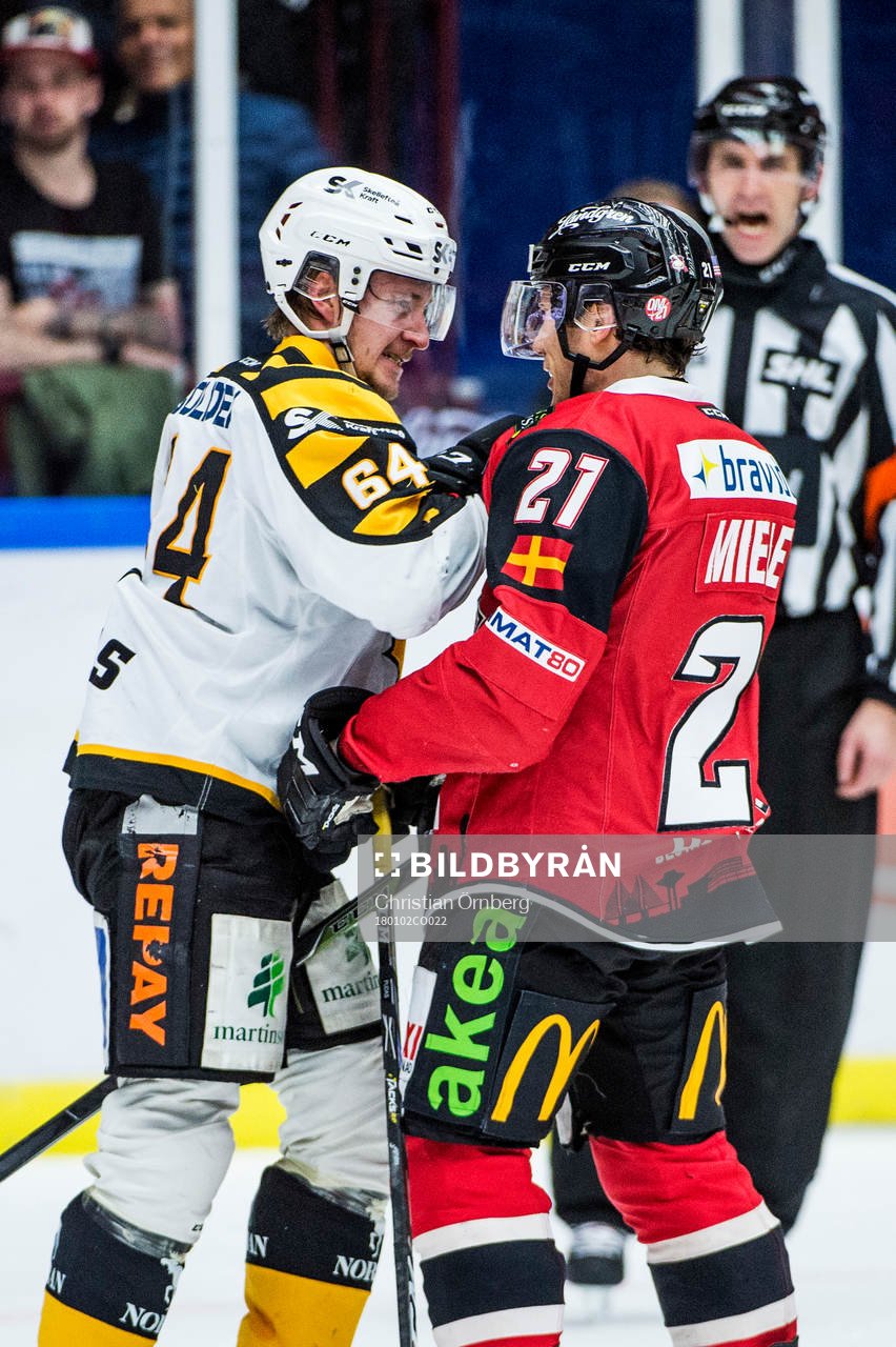 Skellefteås Jonathan Pudas och Malmö Redhawks Andy Miele