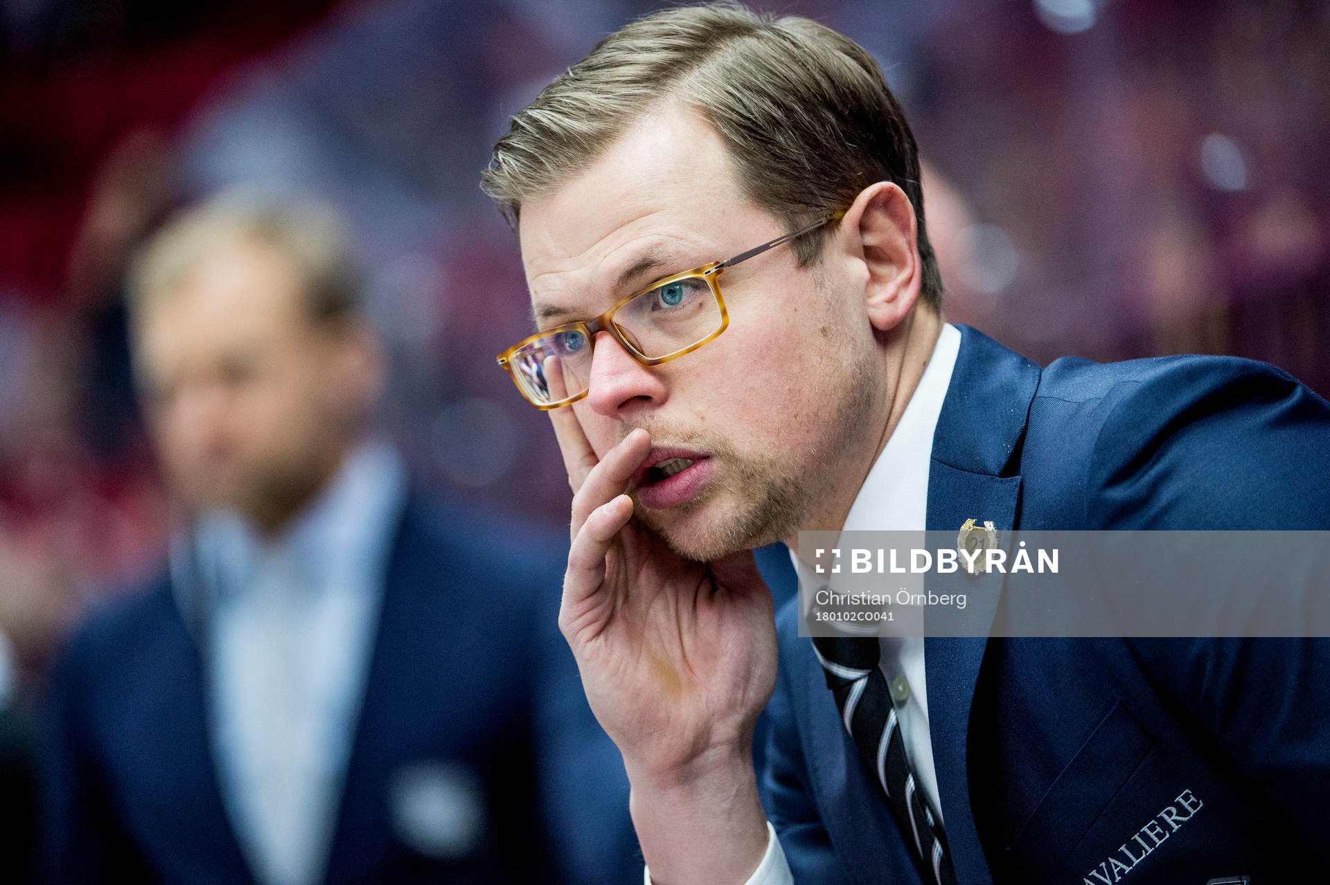 Malmö Redhawks assisterande tränare Martin Filander deppar