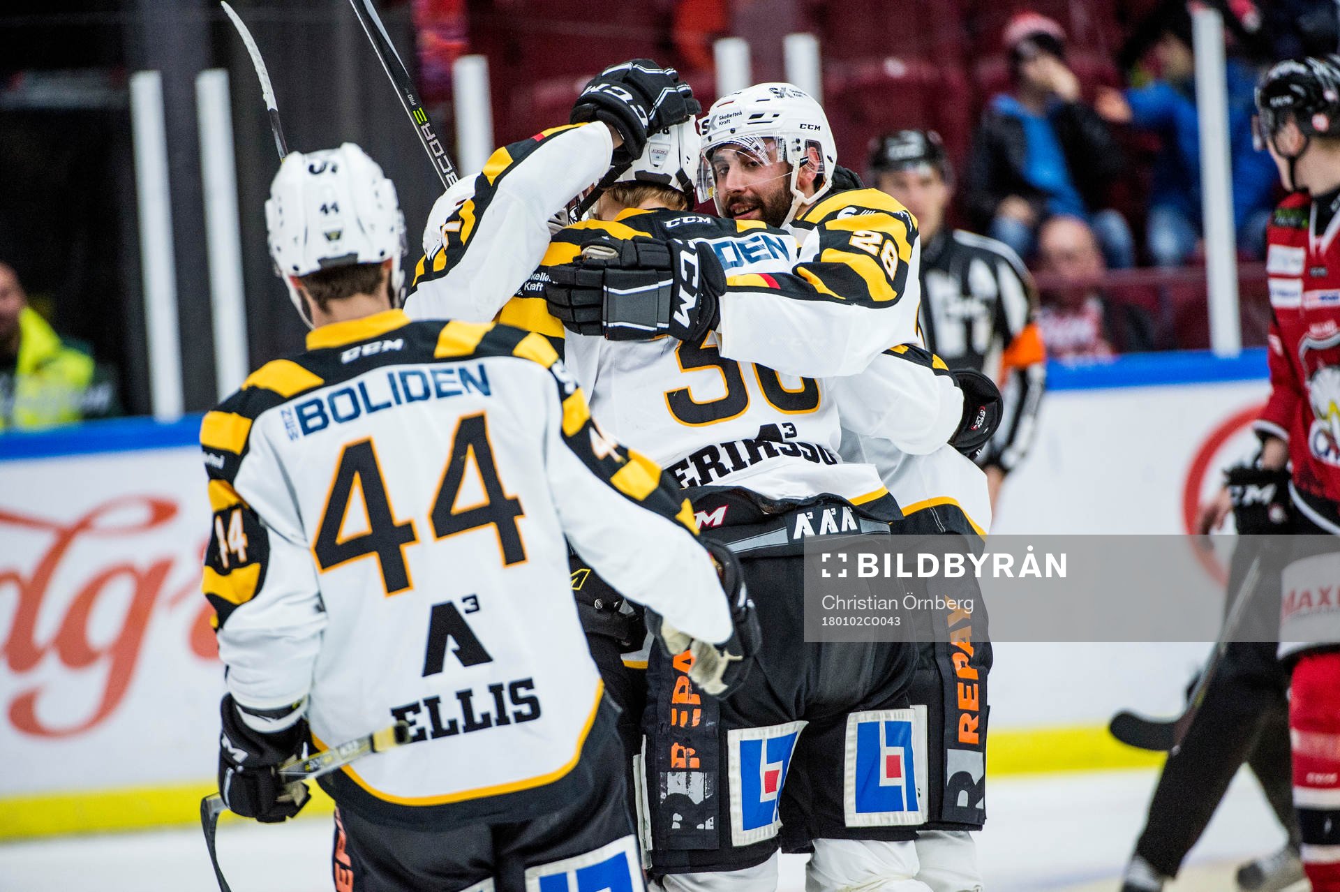 Skellefteås Morgan Ellis, Albin Eriksson och Johan Alm