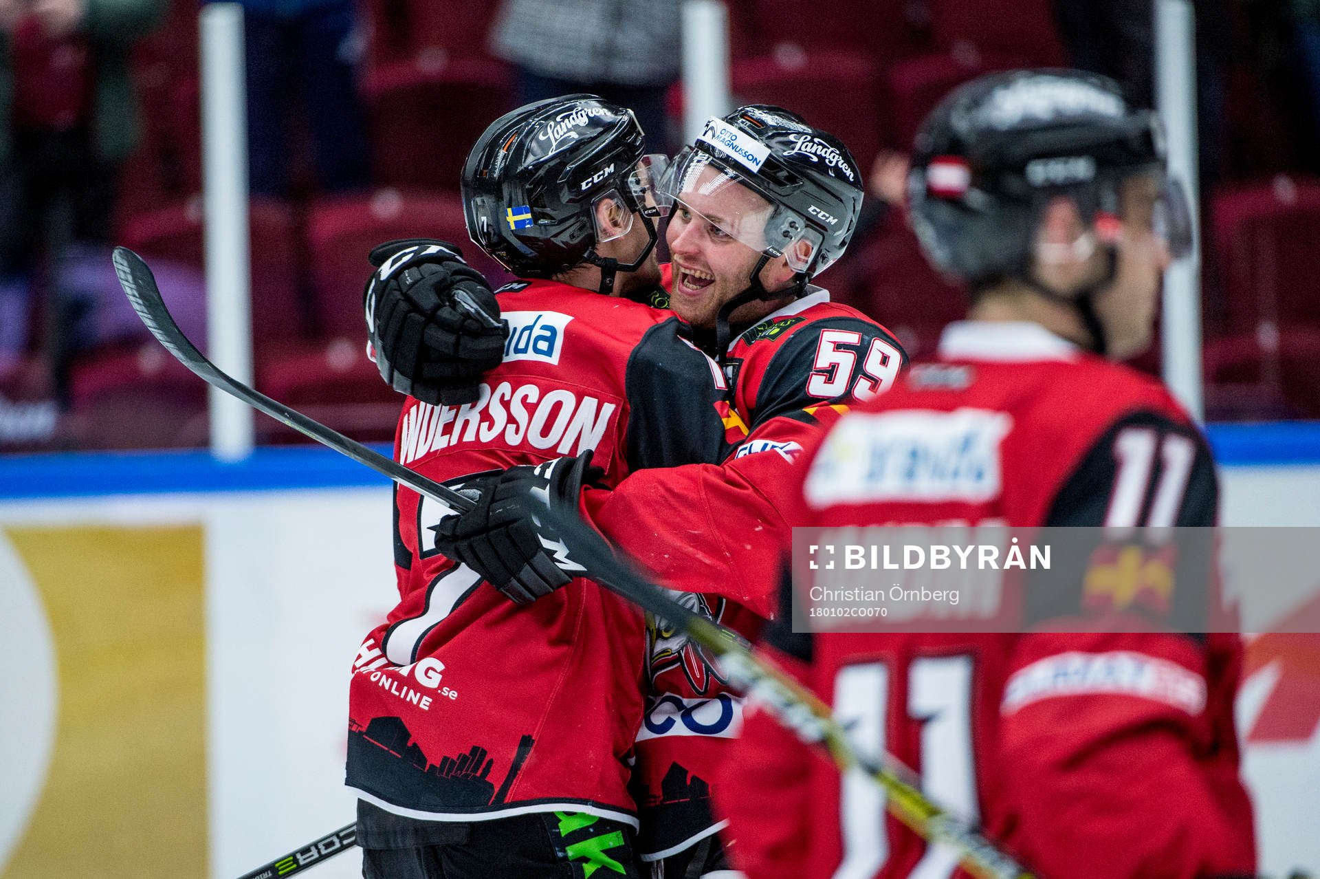 Malmö Redhawks Nils Andersson jublar