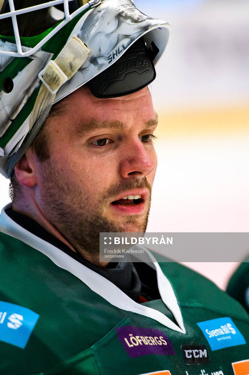 Färjestads målvakt Lars Haugen
