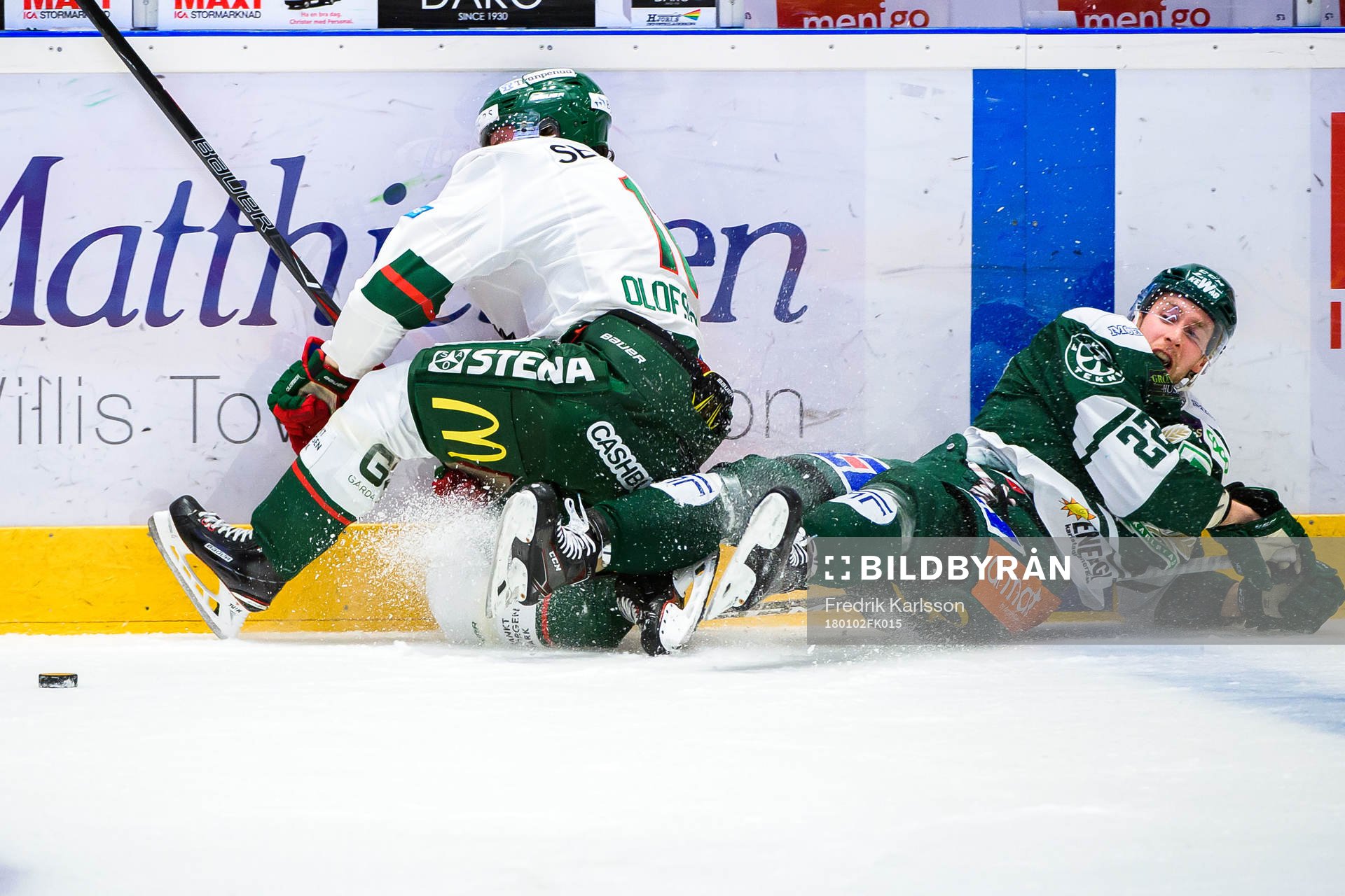 Frölundas Victor Olofsson och Färjestads Per Åslund