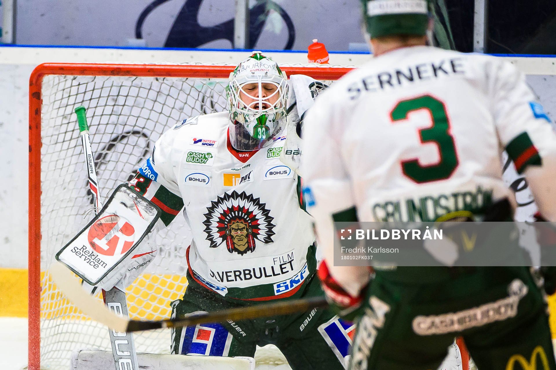 Frölundas målvakt Johan Mattsson