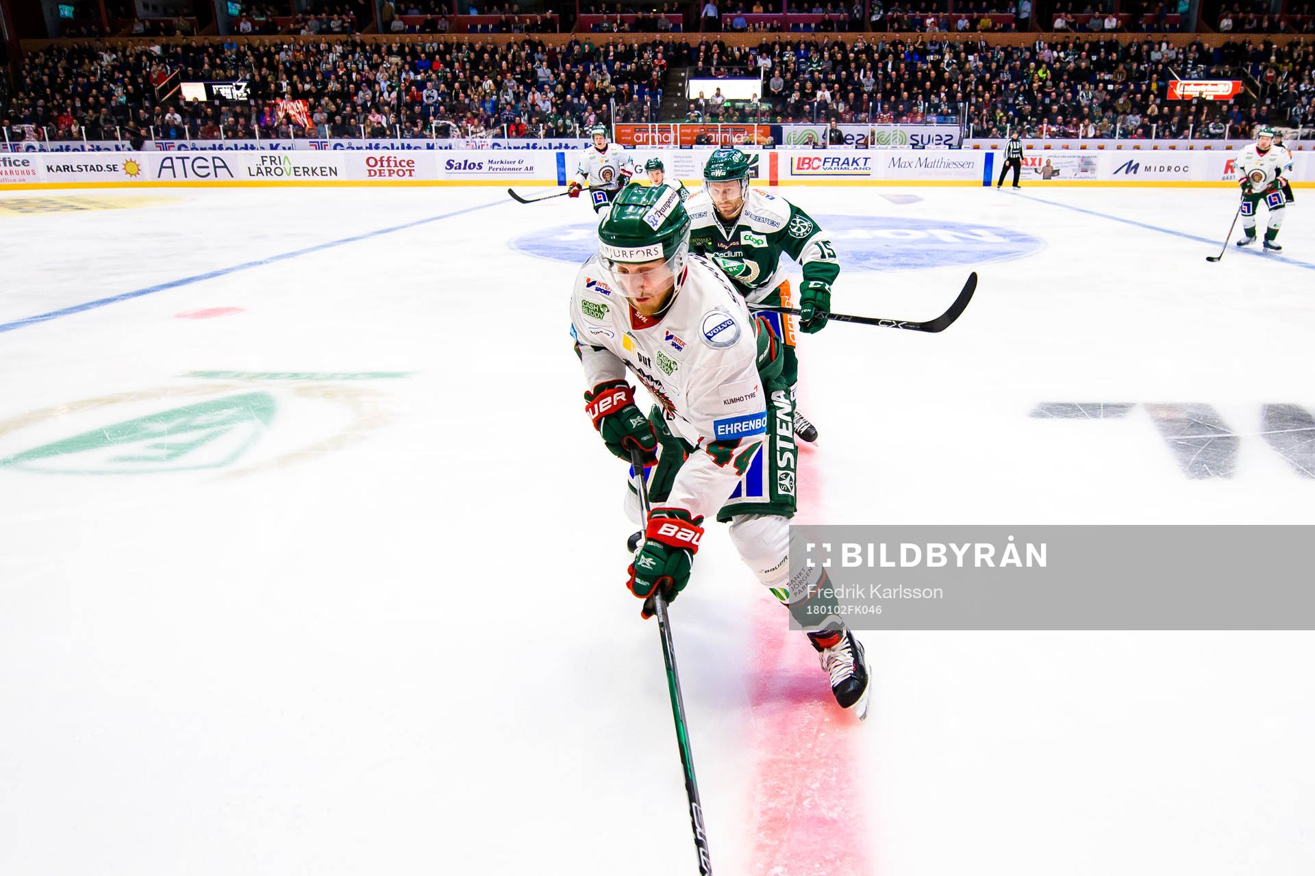Frölundas Pontus Widerström och Färjestads Johan