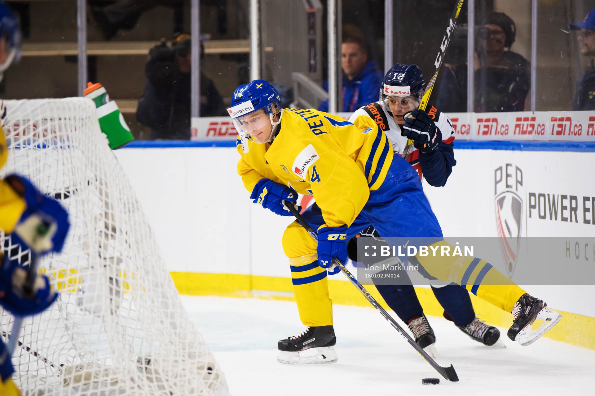 Sveriges Elias Pettersson och Slovakiens Michal Ivan