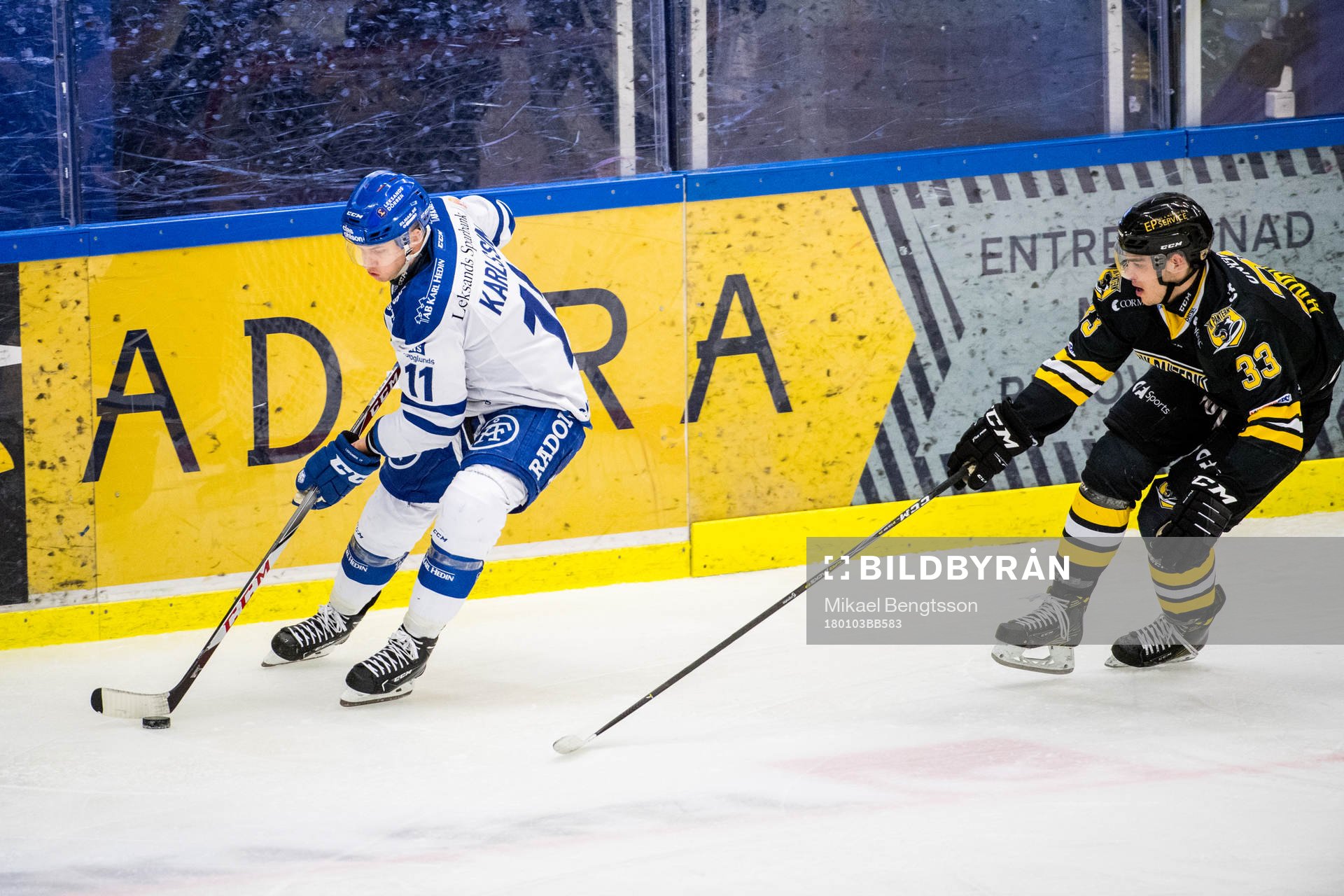 Leksands Martin Karlsson och Panterns Lukas Haudum