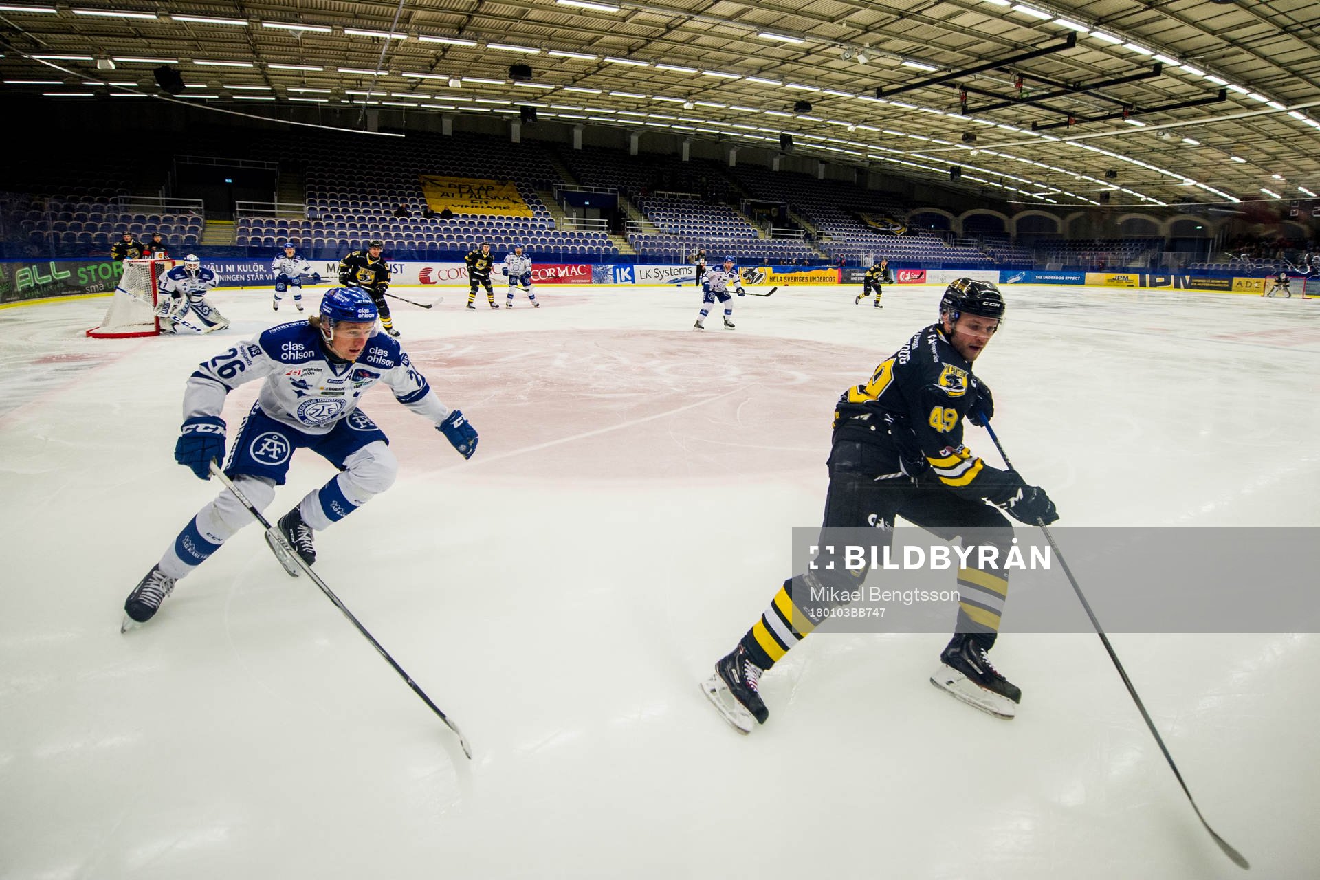 Panterns Sebastian Selin och Leksands Patrik Norén