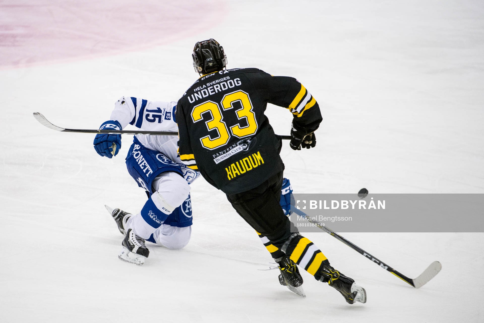 Panterns Lukas Haudum och Leksands Johan Porsberger