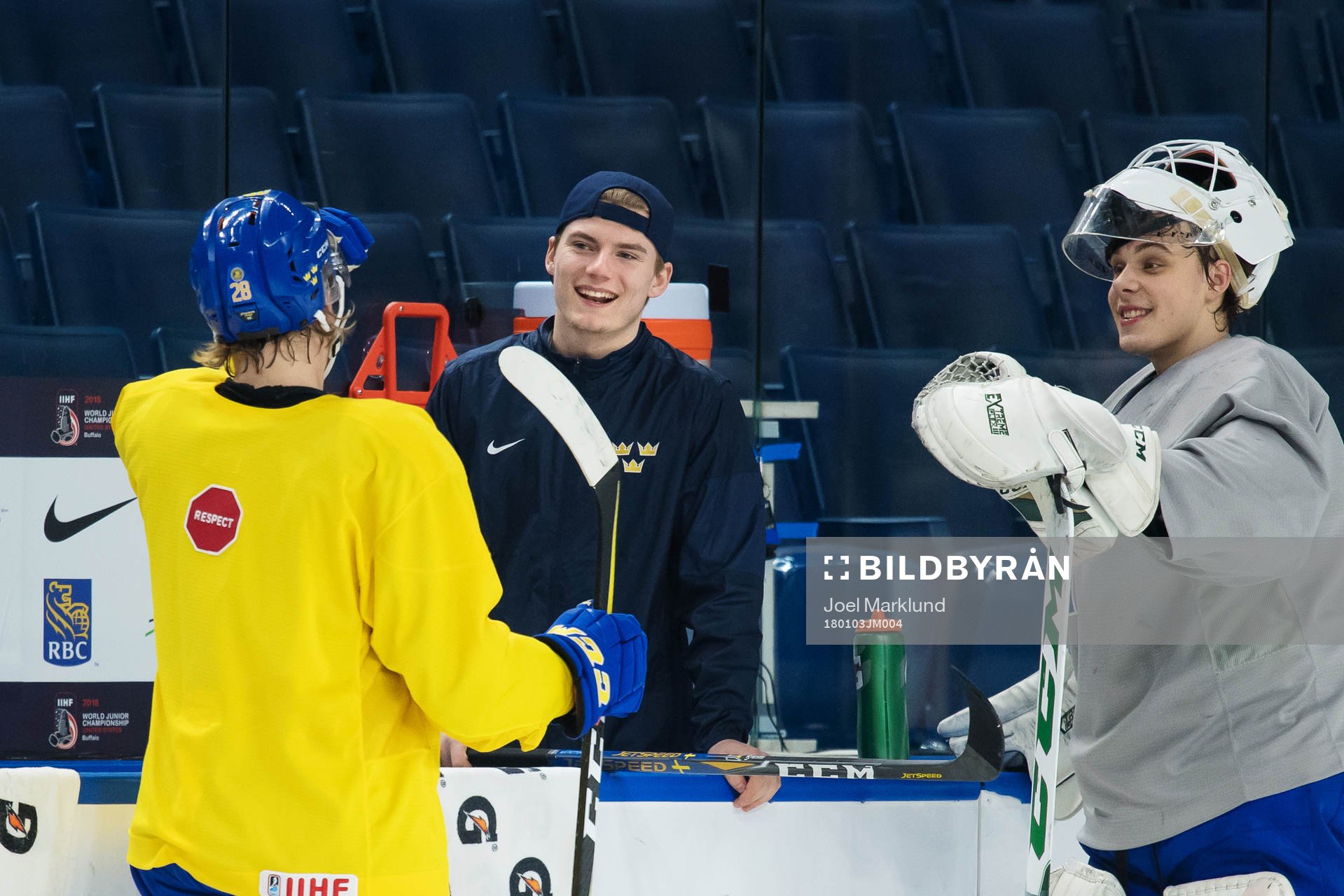 Fabian Zetterlund, Lias Andersson och Olle Eriksson Ek på