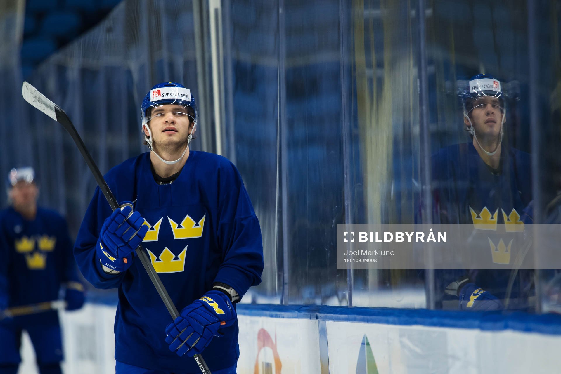Timothy Liljegren på Sveriges träning