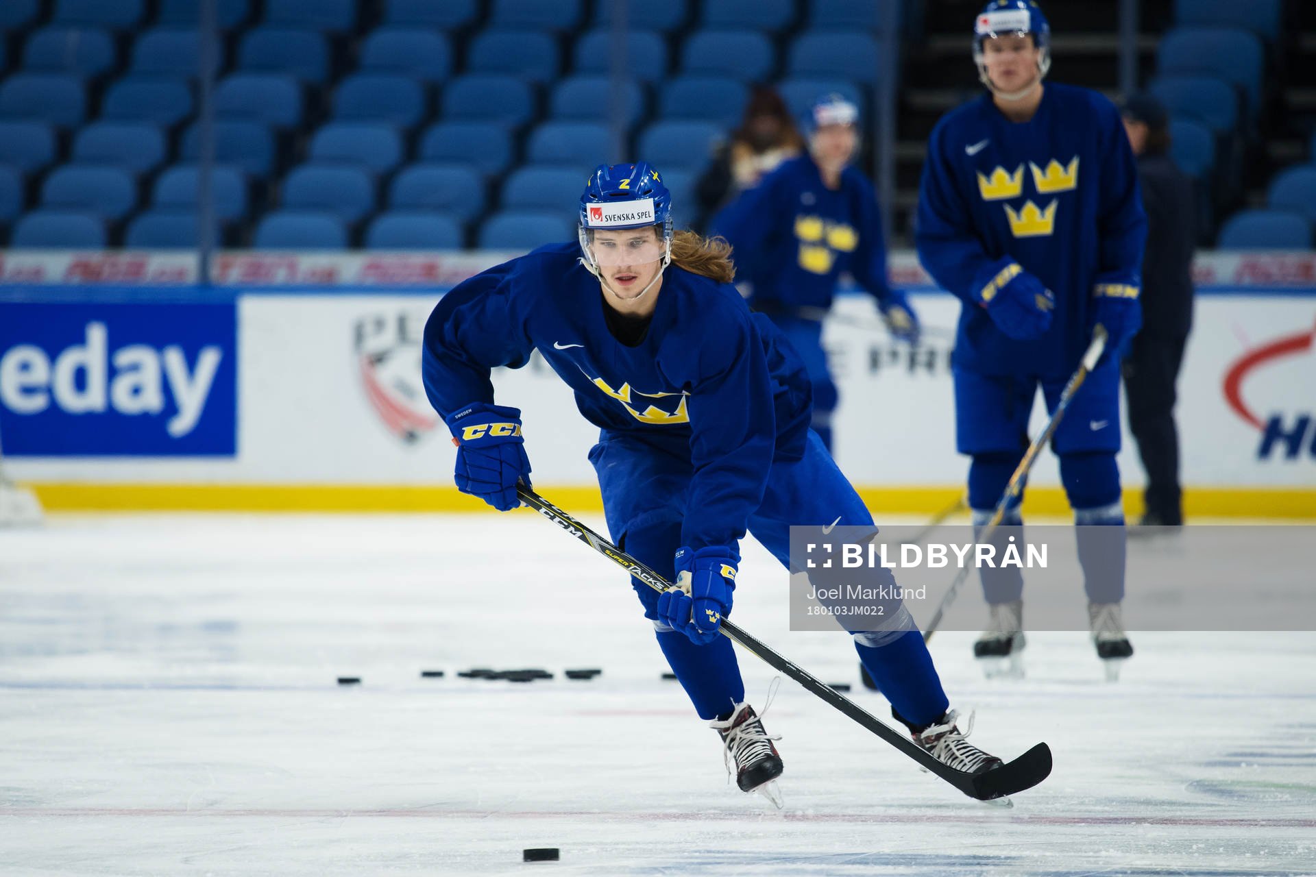 Axel Jonsson Fjällby på Sveriges träning