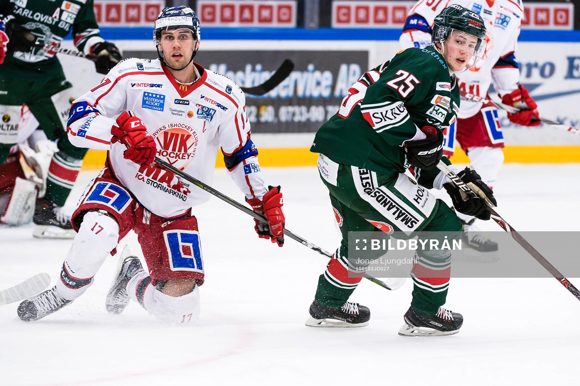 Västerviks Dan Pettersson och Tingsryds William Romfors