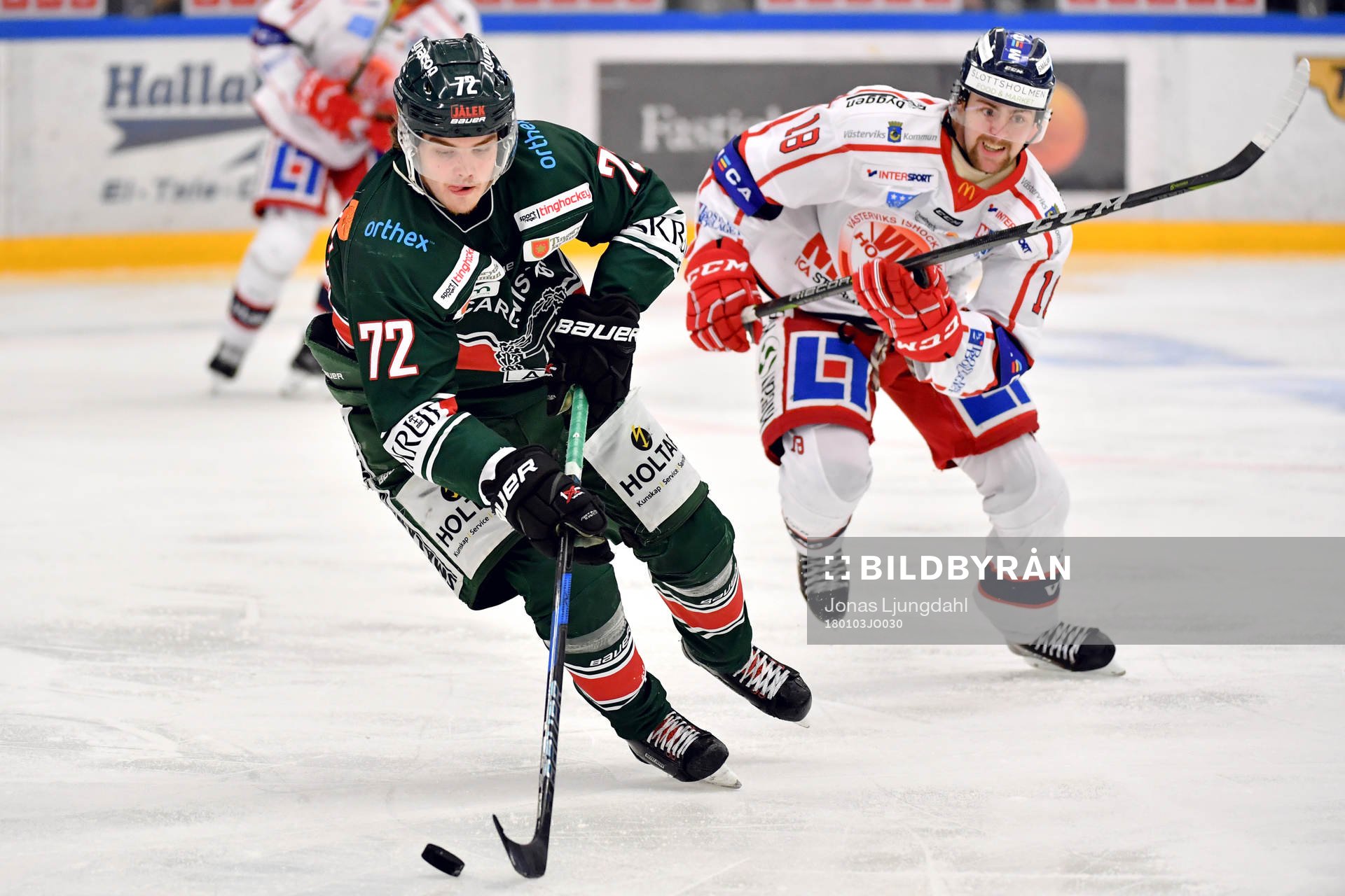 Tingsryds Hannes Johansson och Västerviks Oskar Svanlund