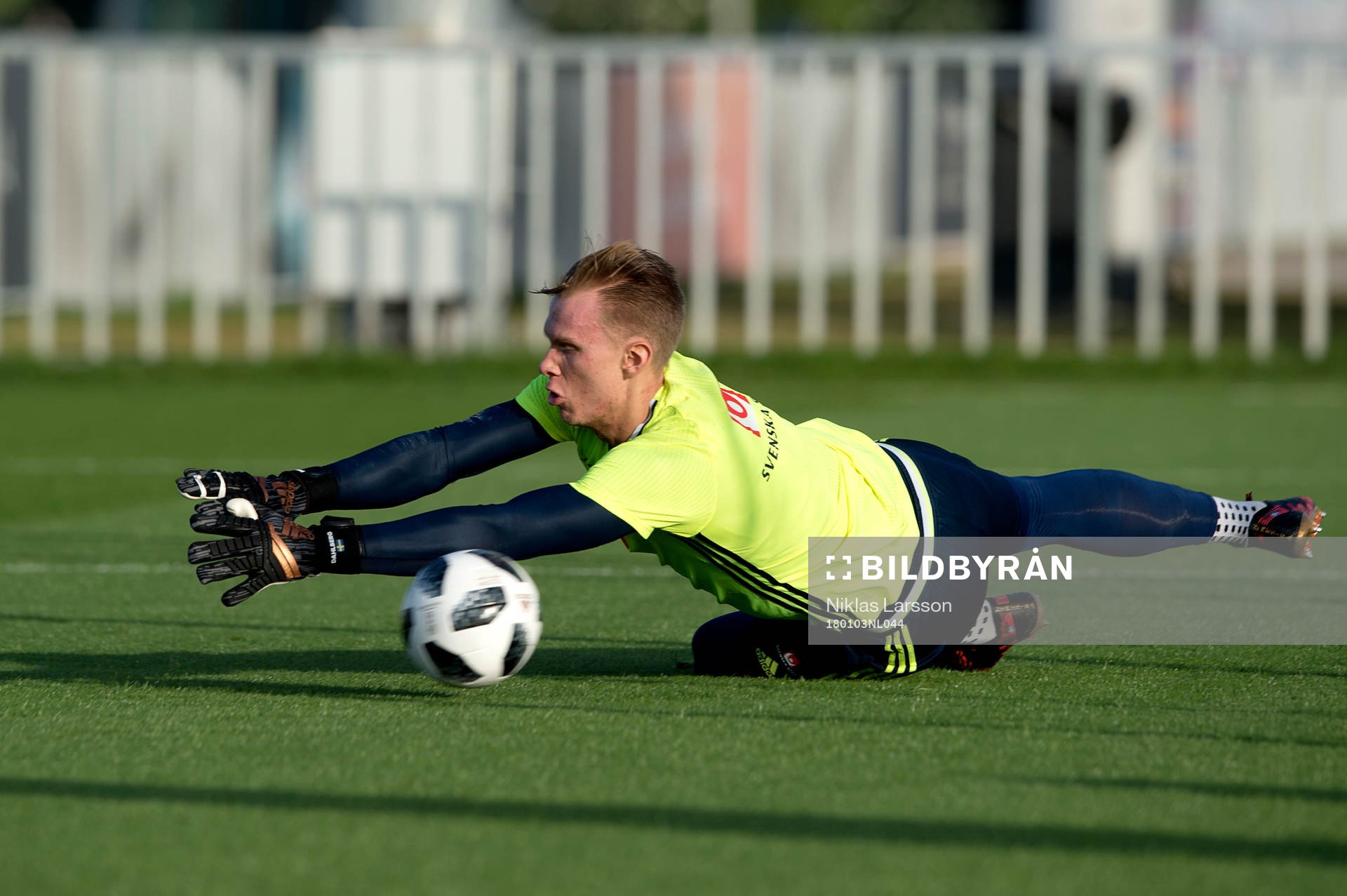 Sveriges målvakt Pontus Dahlberg
