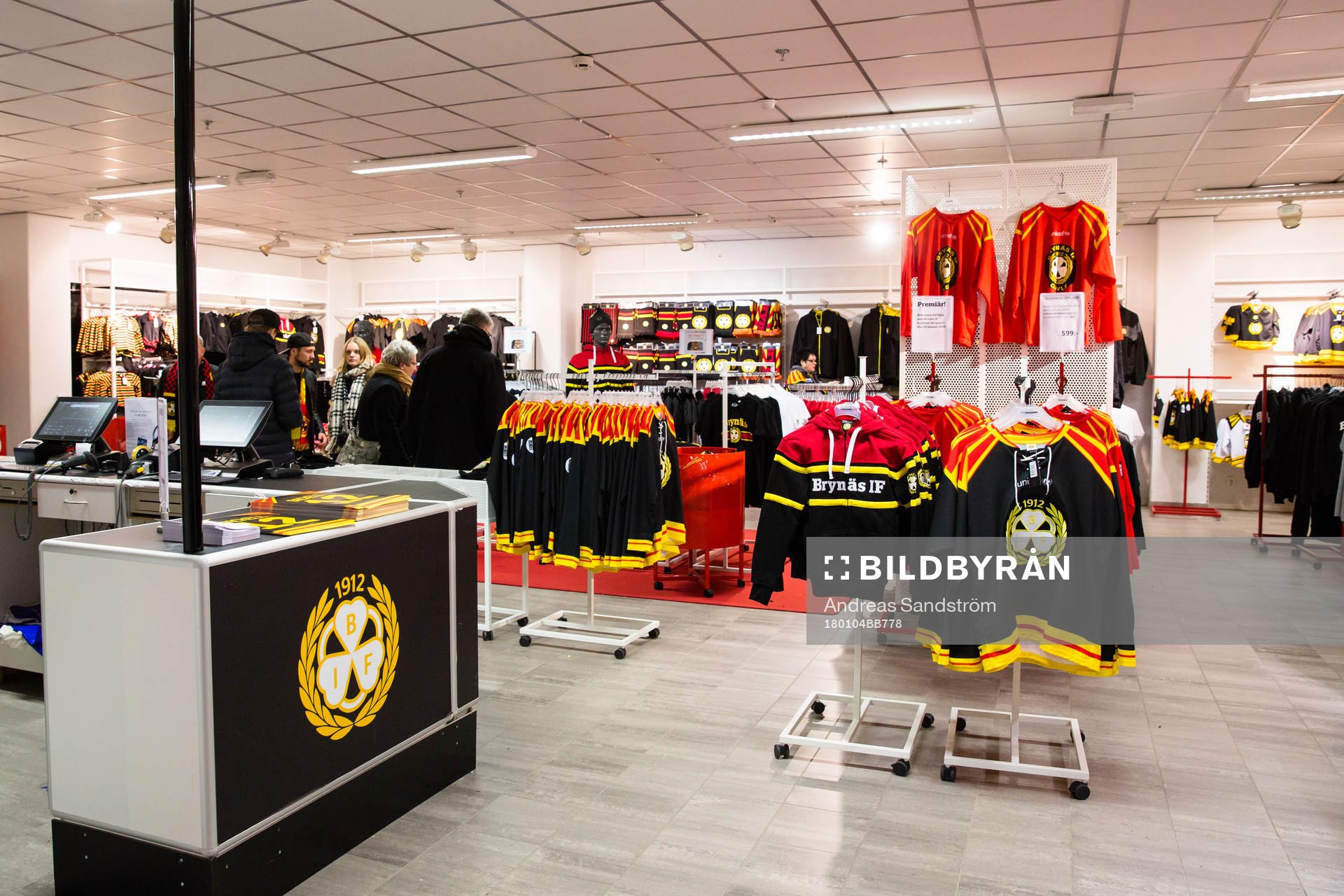 Generell vy över souvenirbutiken inne i Gavlerinken
