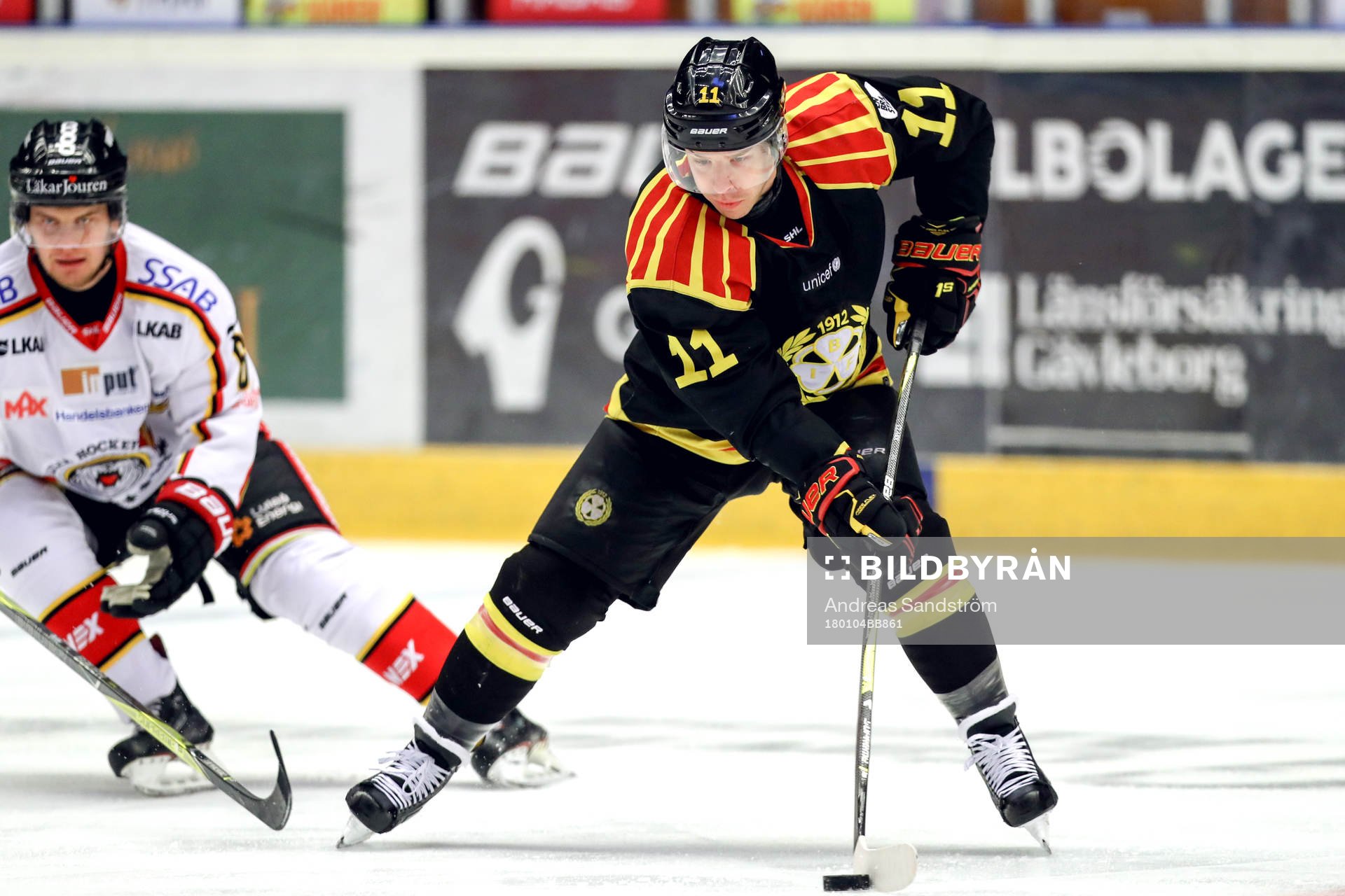 Brynäs Kevin Clark och Luleås Viktor Grahn