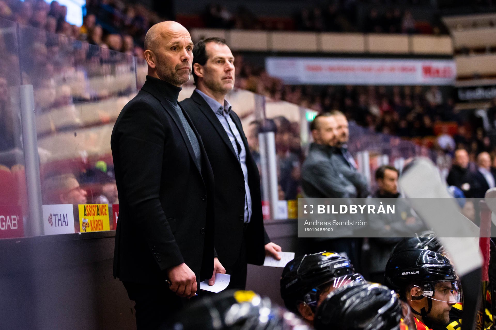 Brynäs tränare Tommy Sjödin och assisterande tränare