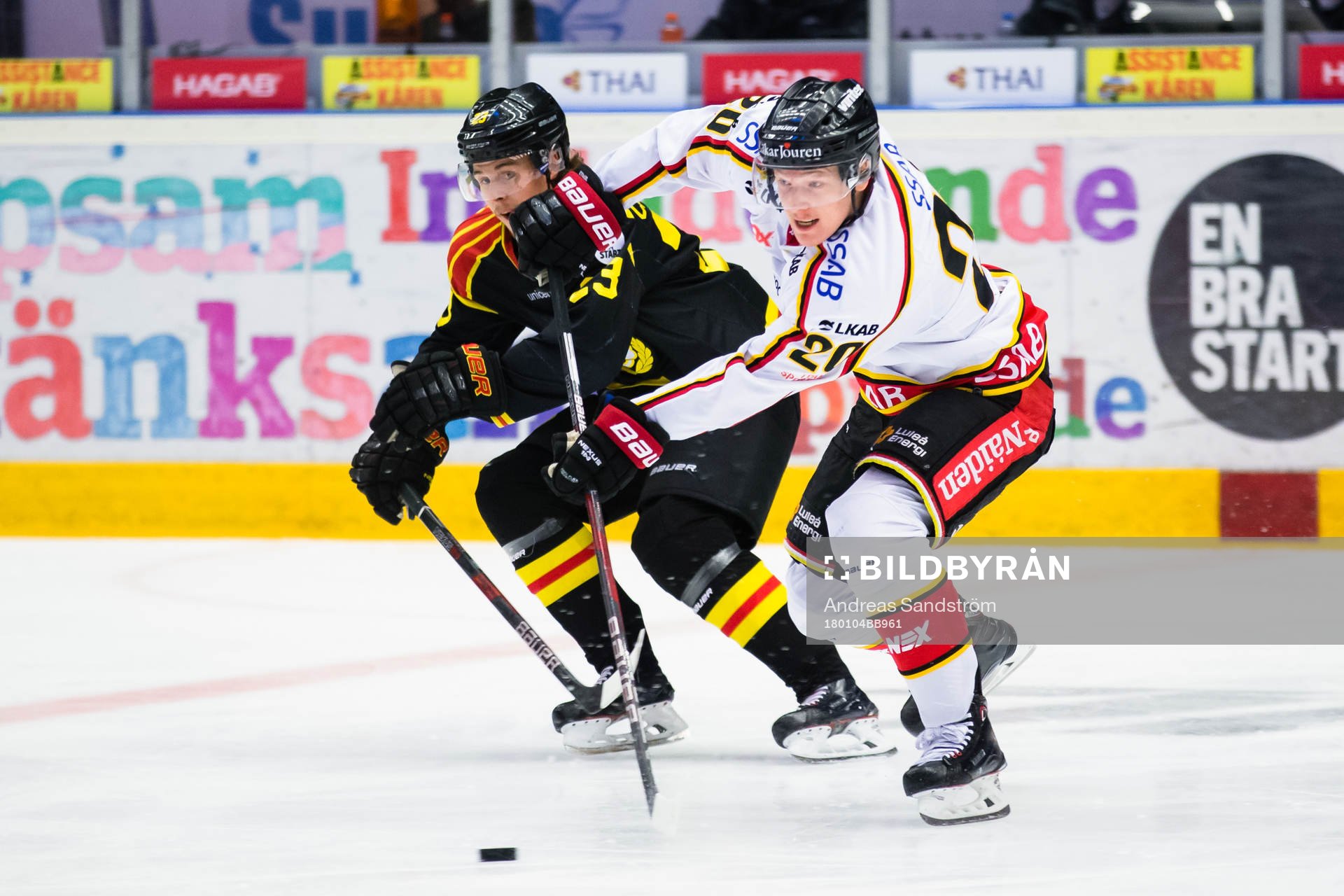 Luleås Gustav Rydahl och Brynäs Lucas Carlsson