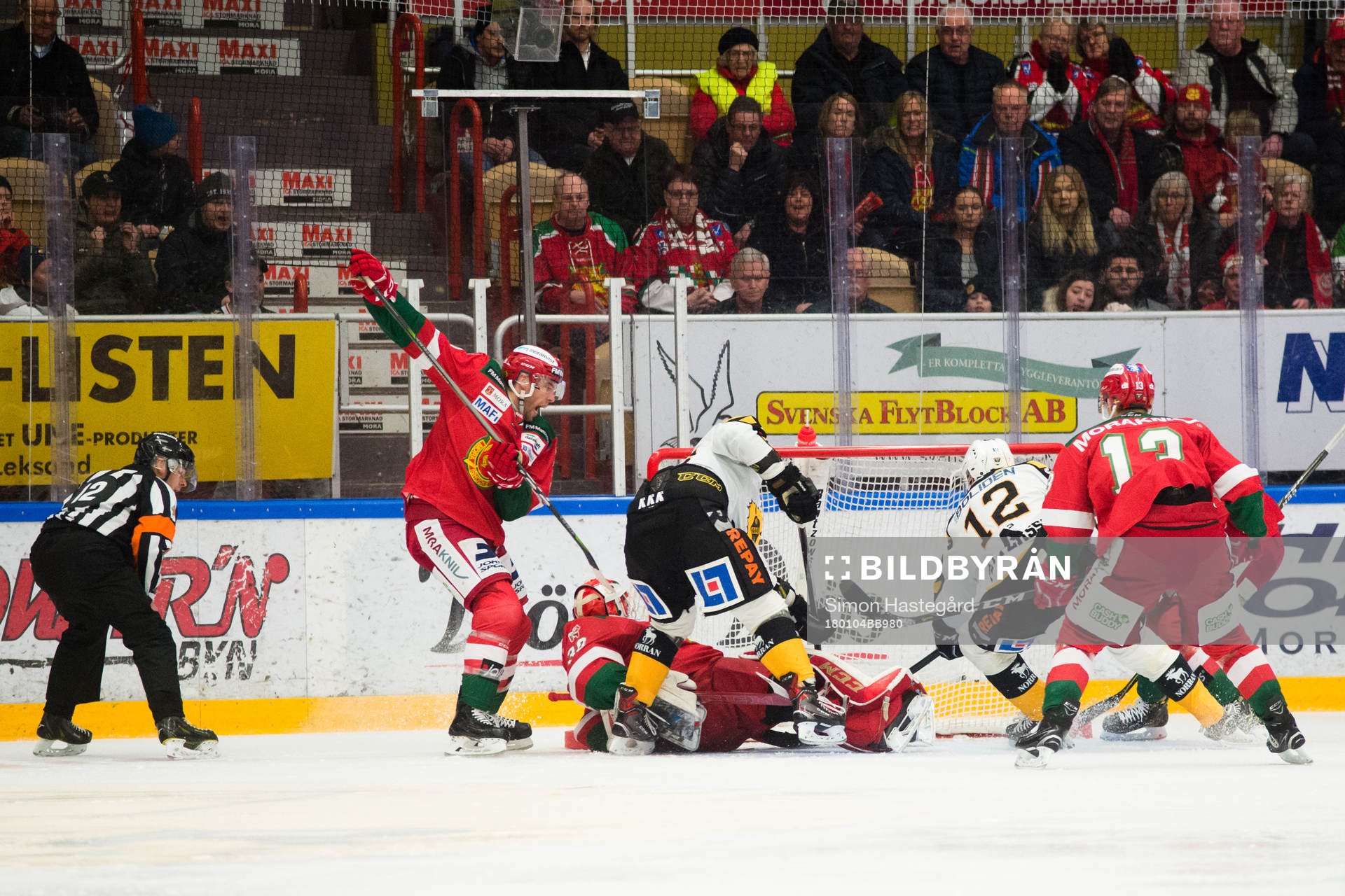 Skellefteås Adam Pettersson med ett reduceringsmål som